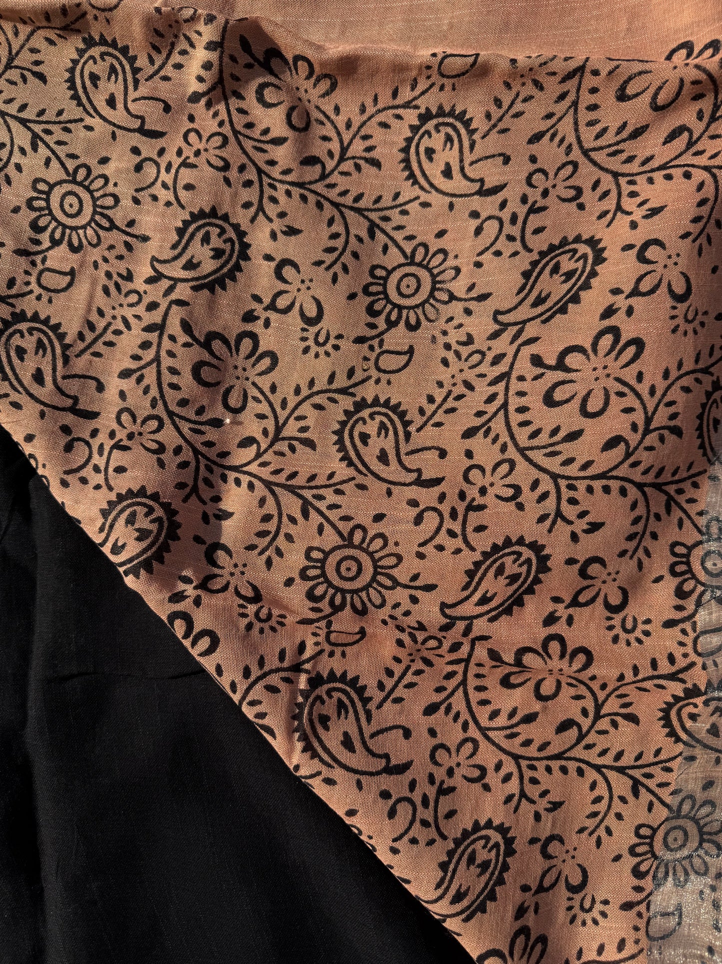 Carbon Border Saree