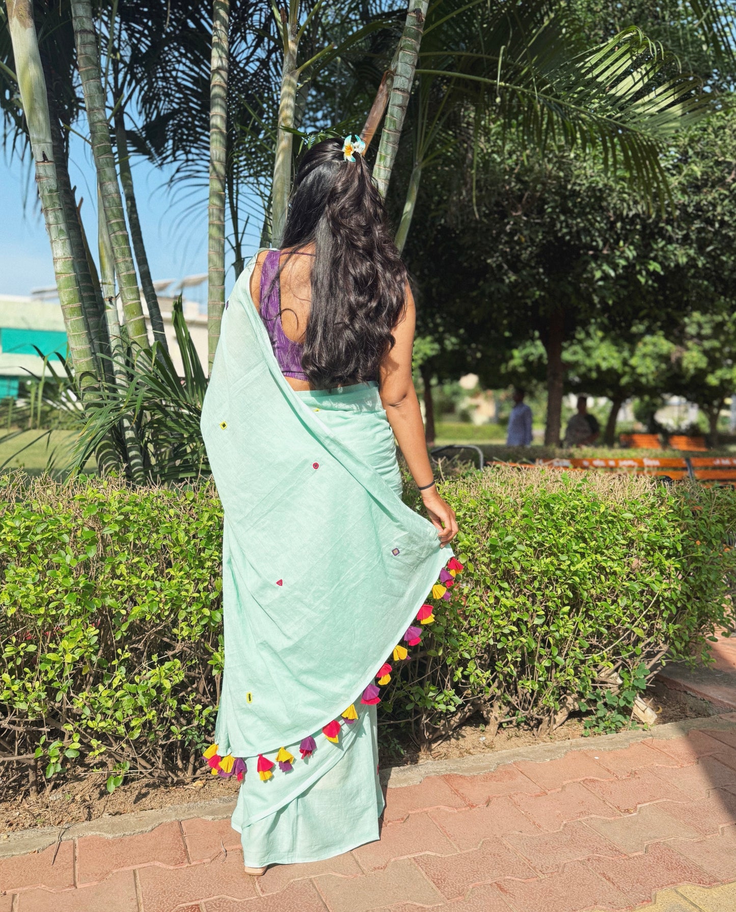 Mint Magic Saree
