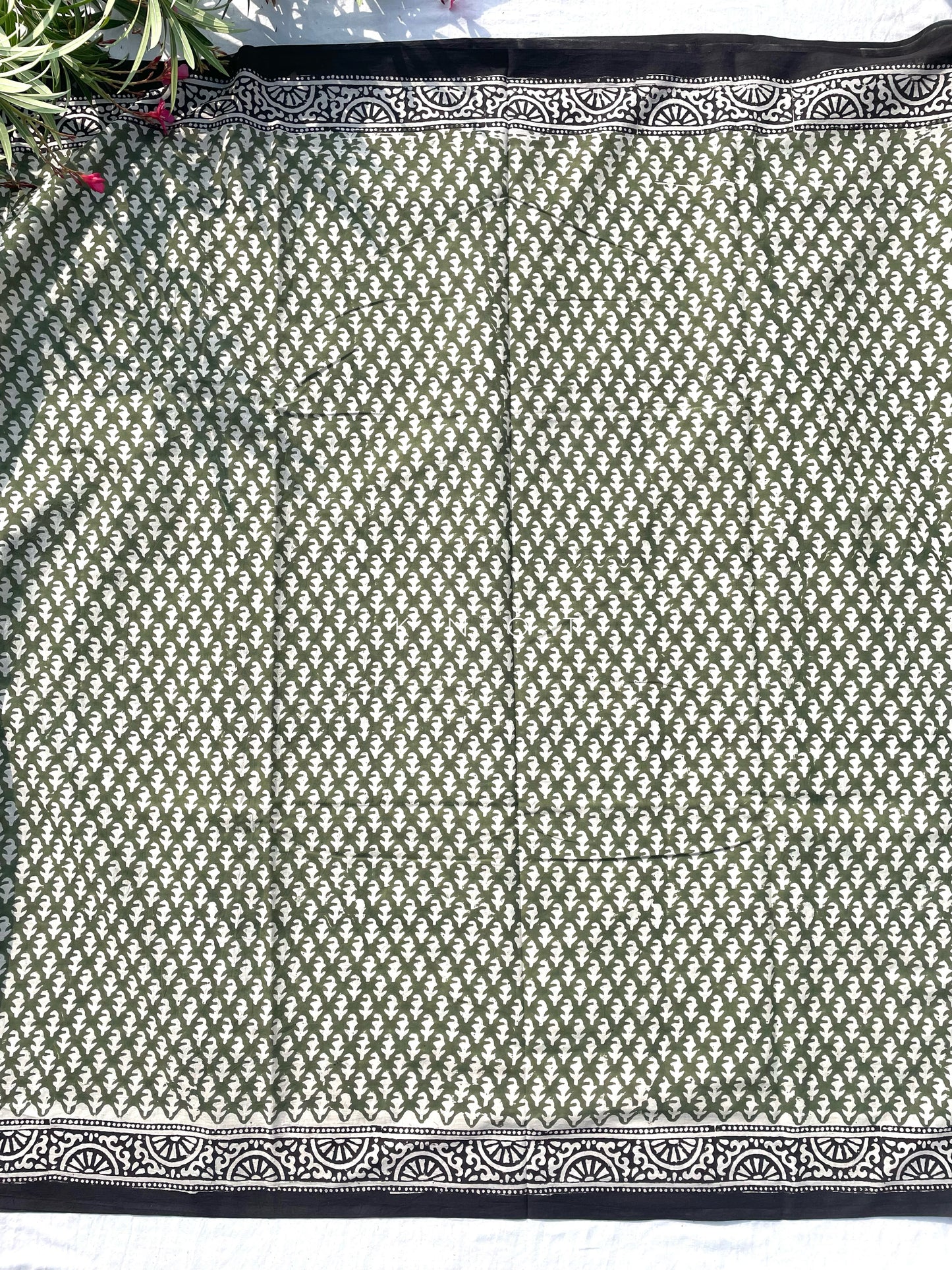 Green Field Saree