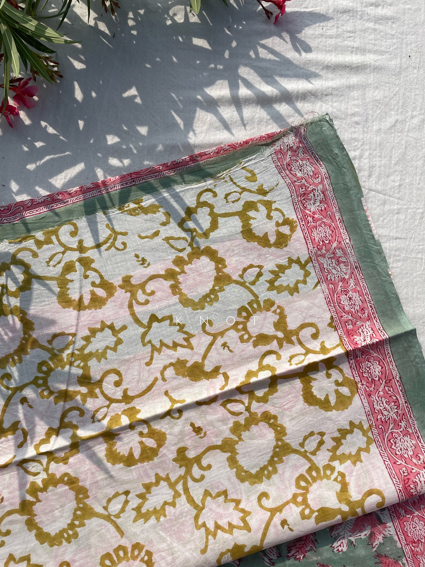 Mint Blossom Saree