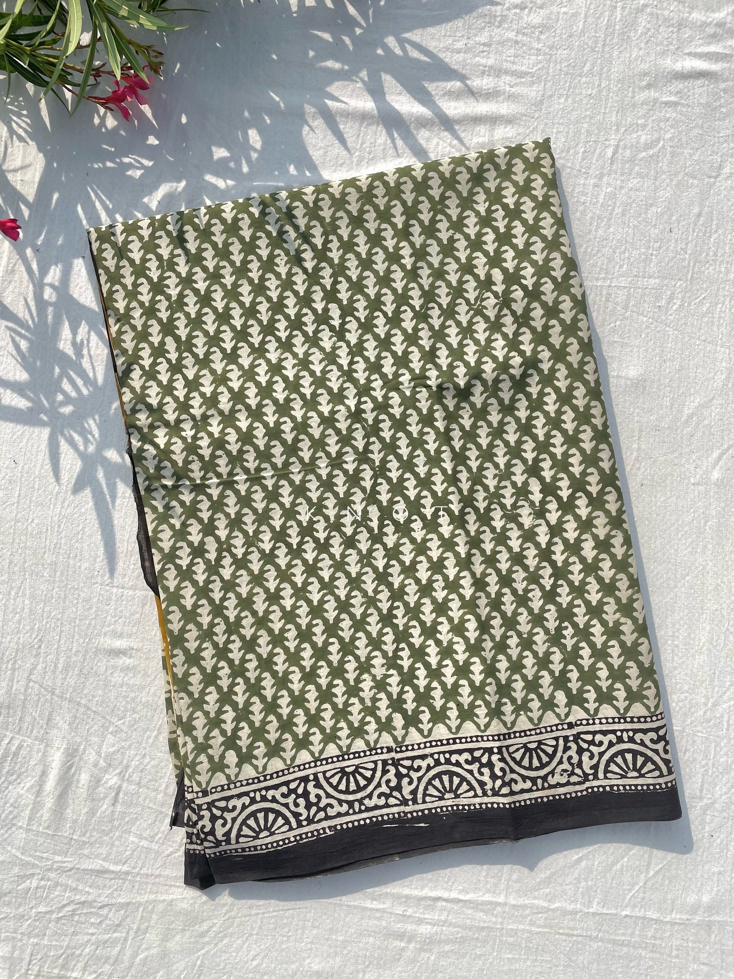 Green Field Saree