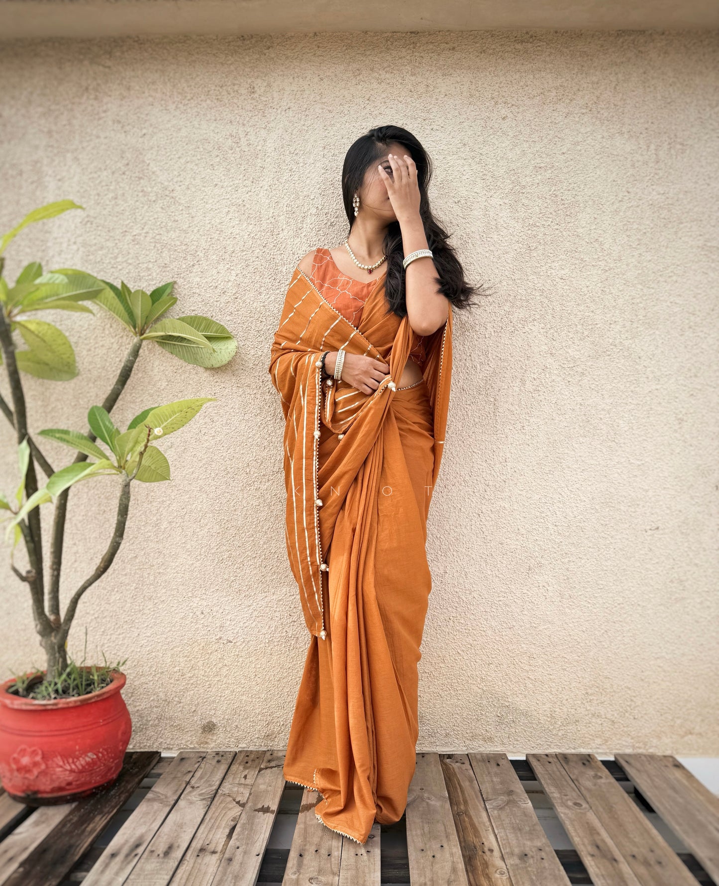 Anjeer Halwa Saree