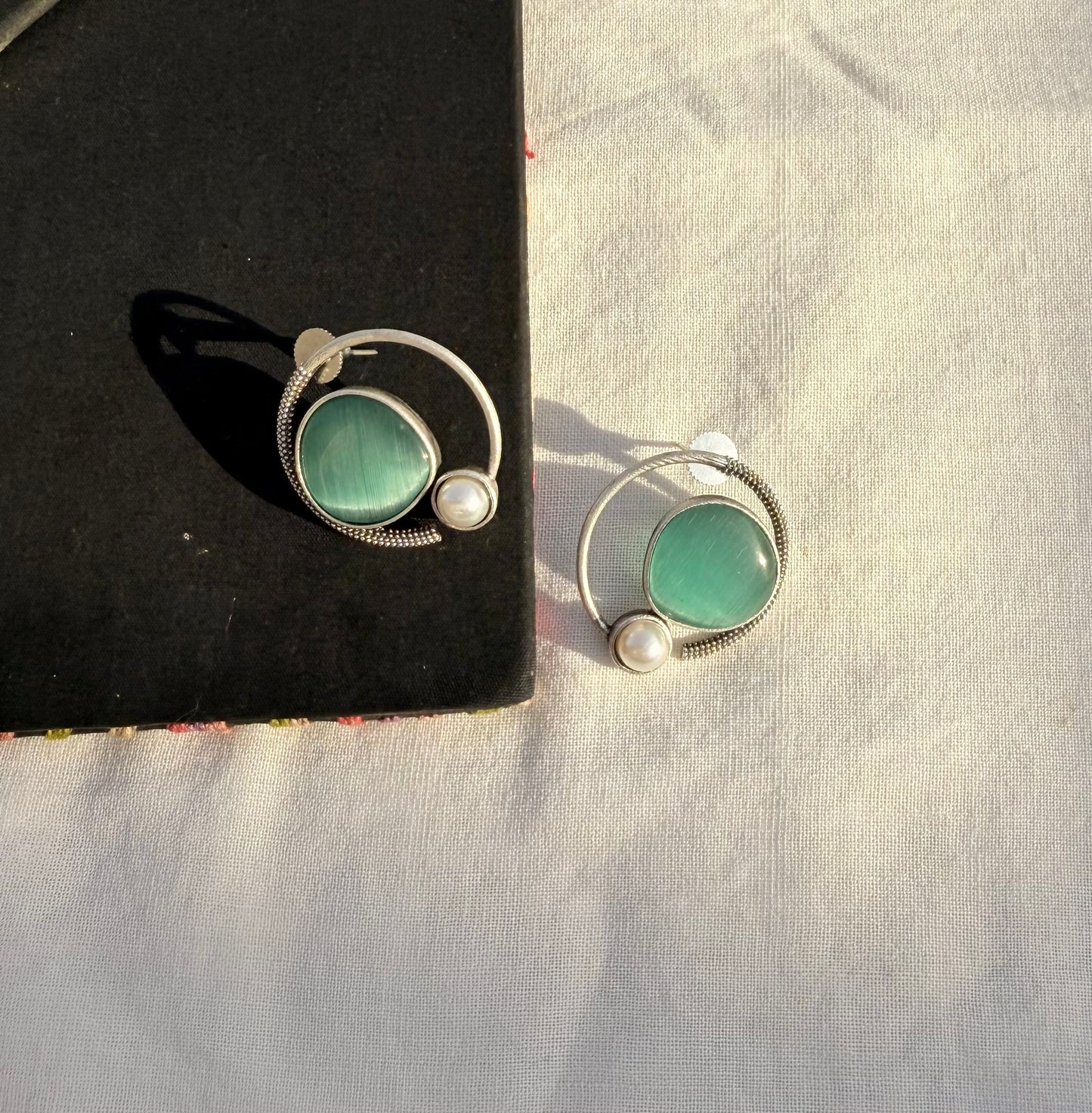 Mint Swirl Earrings
