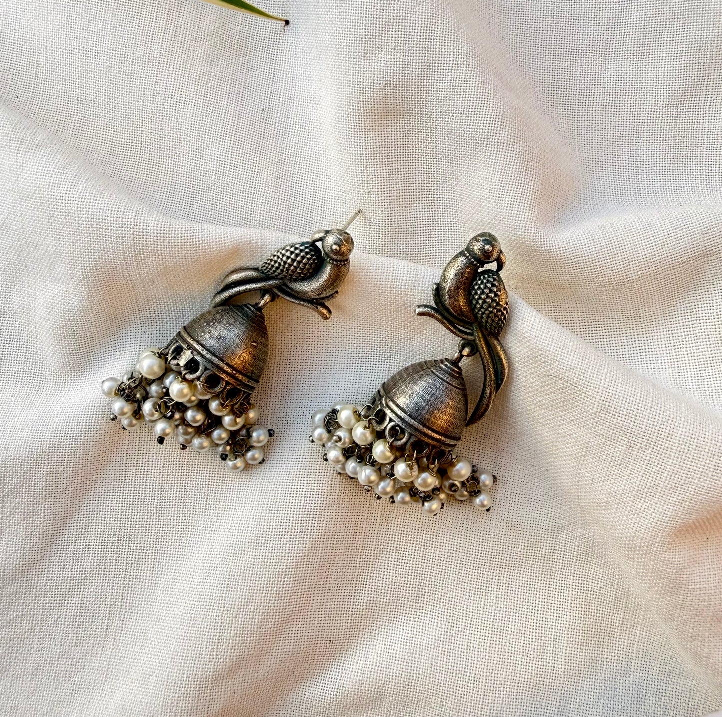 Parrot Pearl Earrings