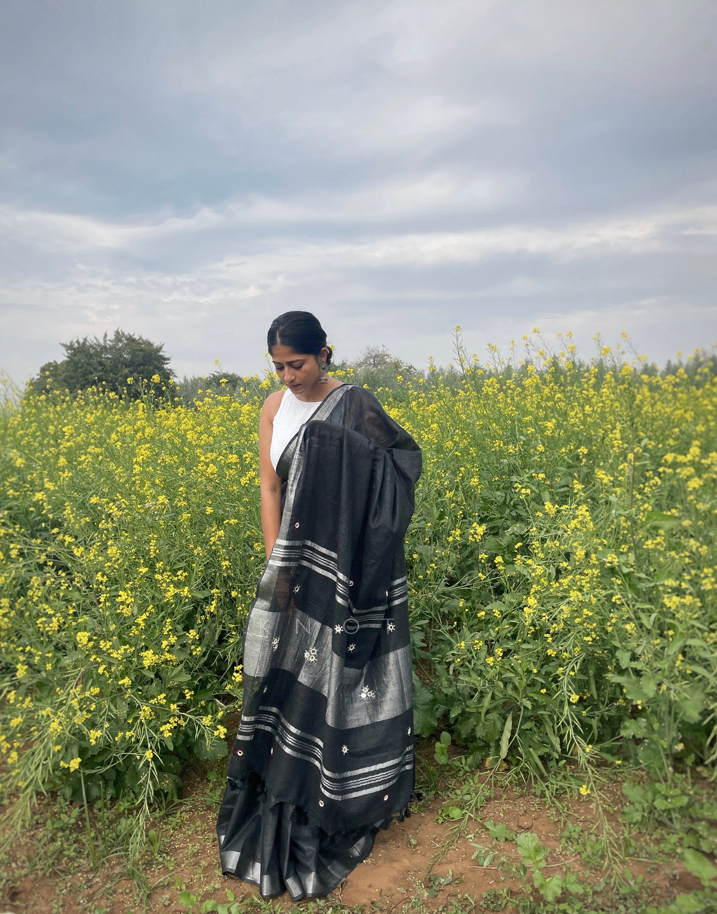 Black Slate Saree