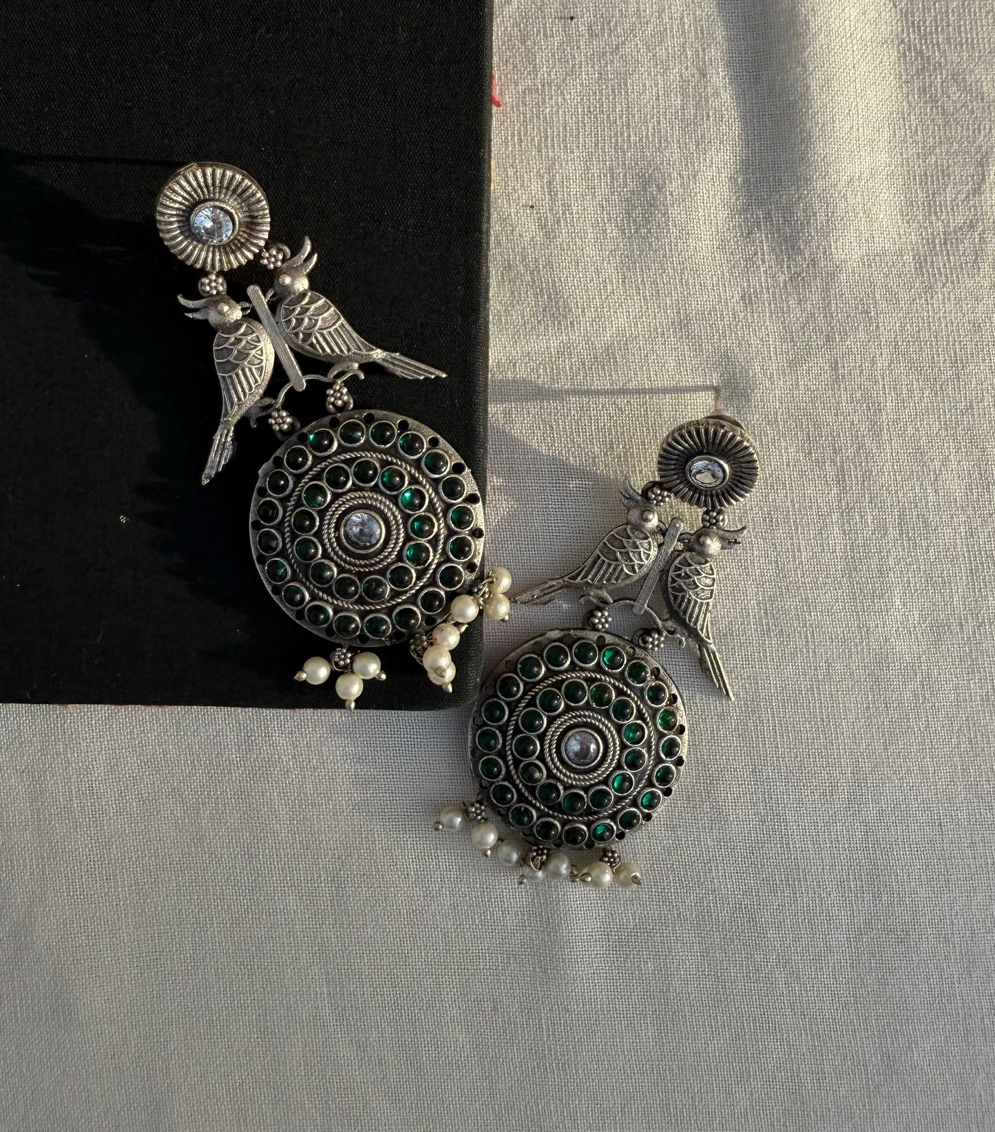 Dual Bird Earrings