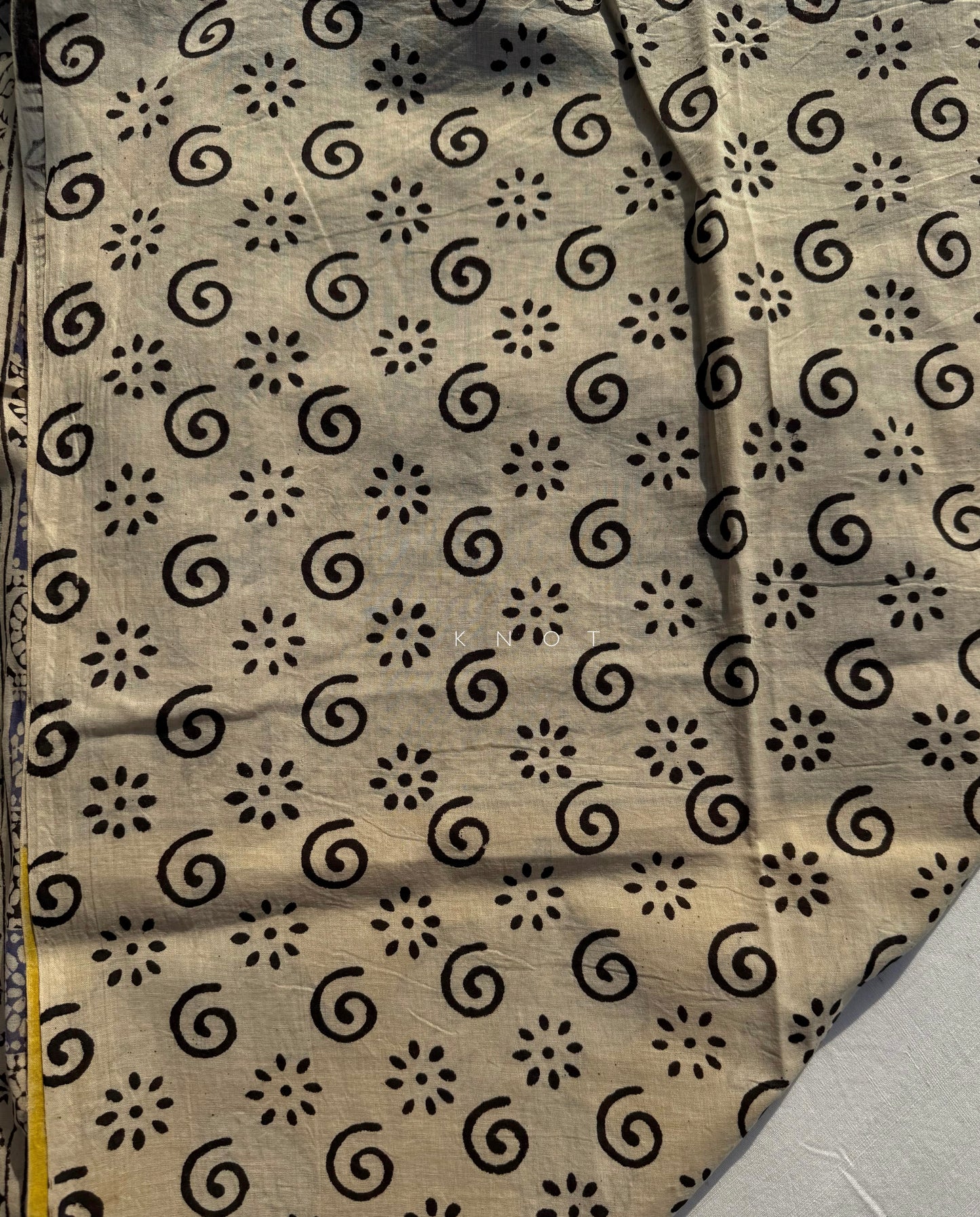 Ochre Paisley Saree