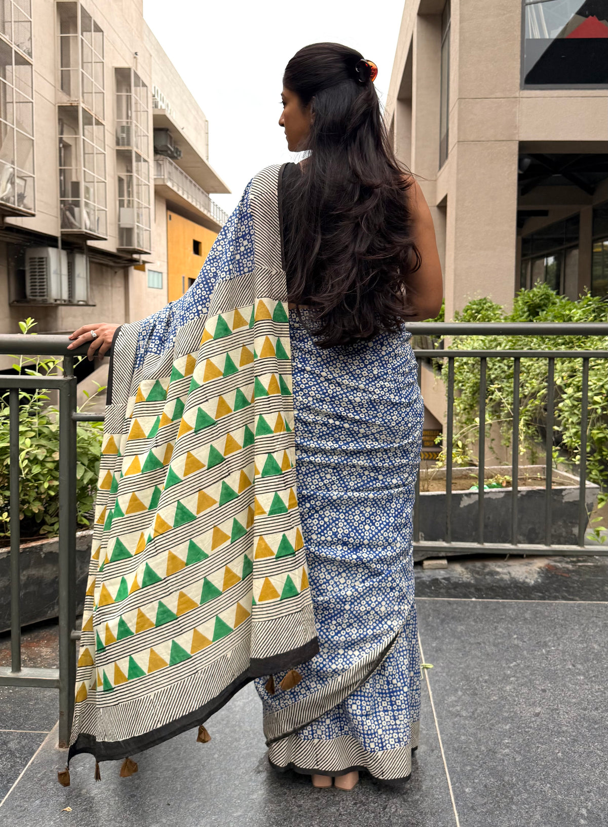 Blue Box Saree