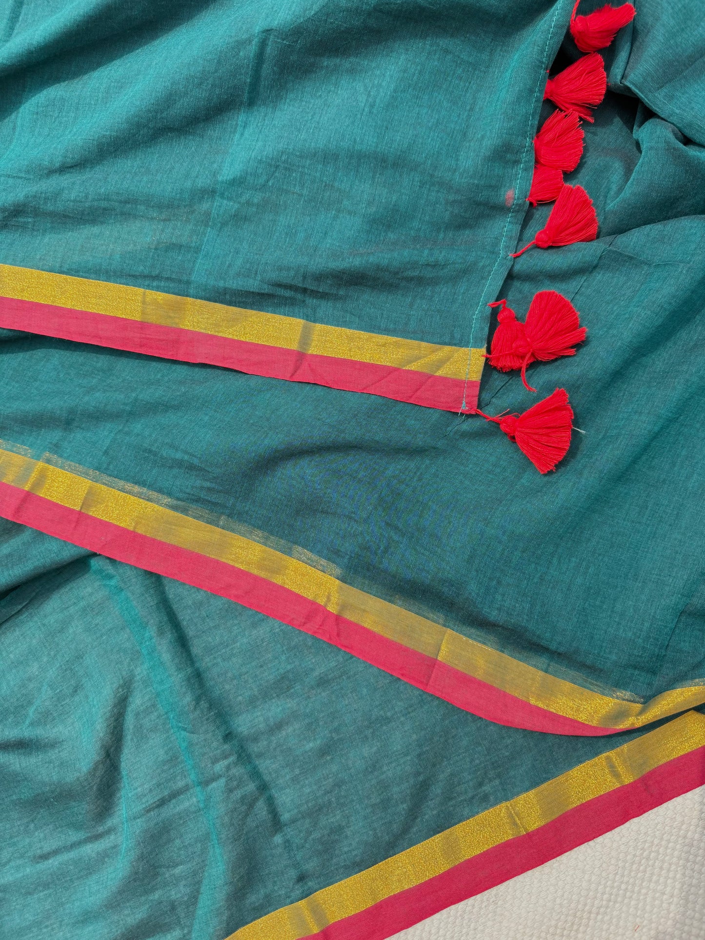 Jade Border Saree