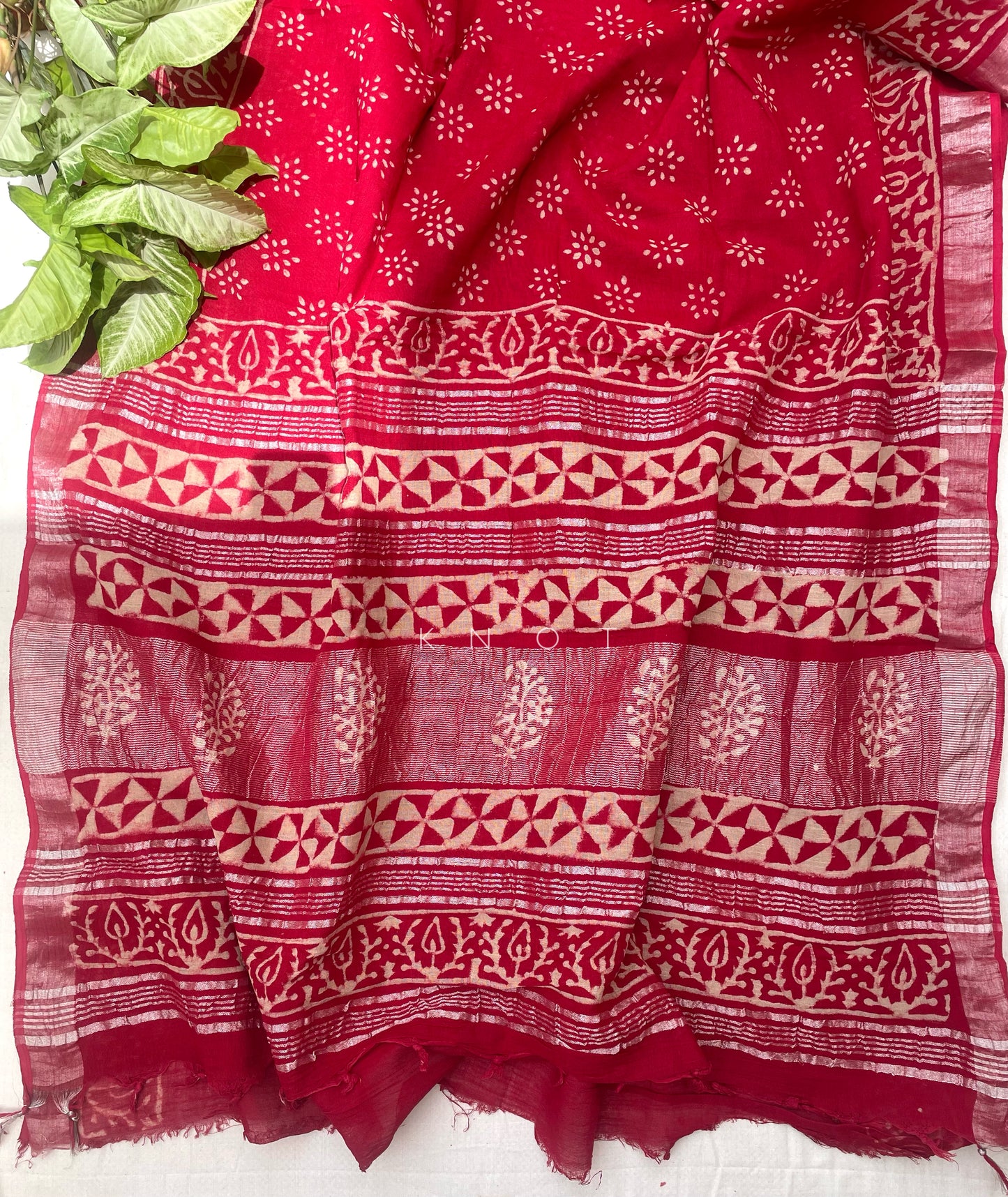 Red Poppy Saree