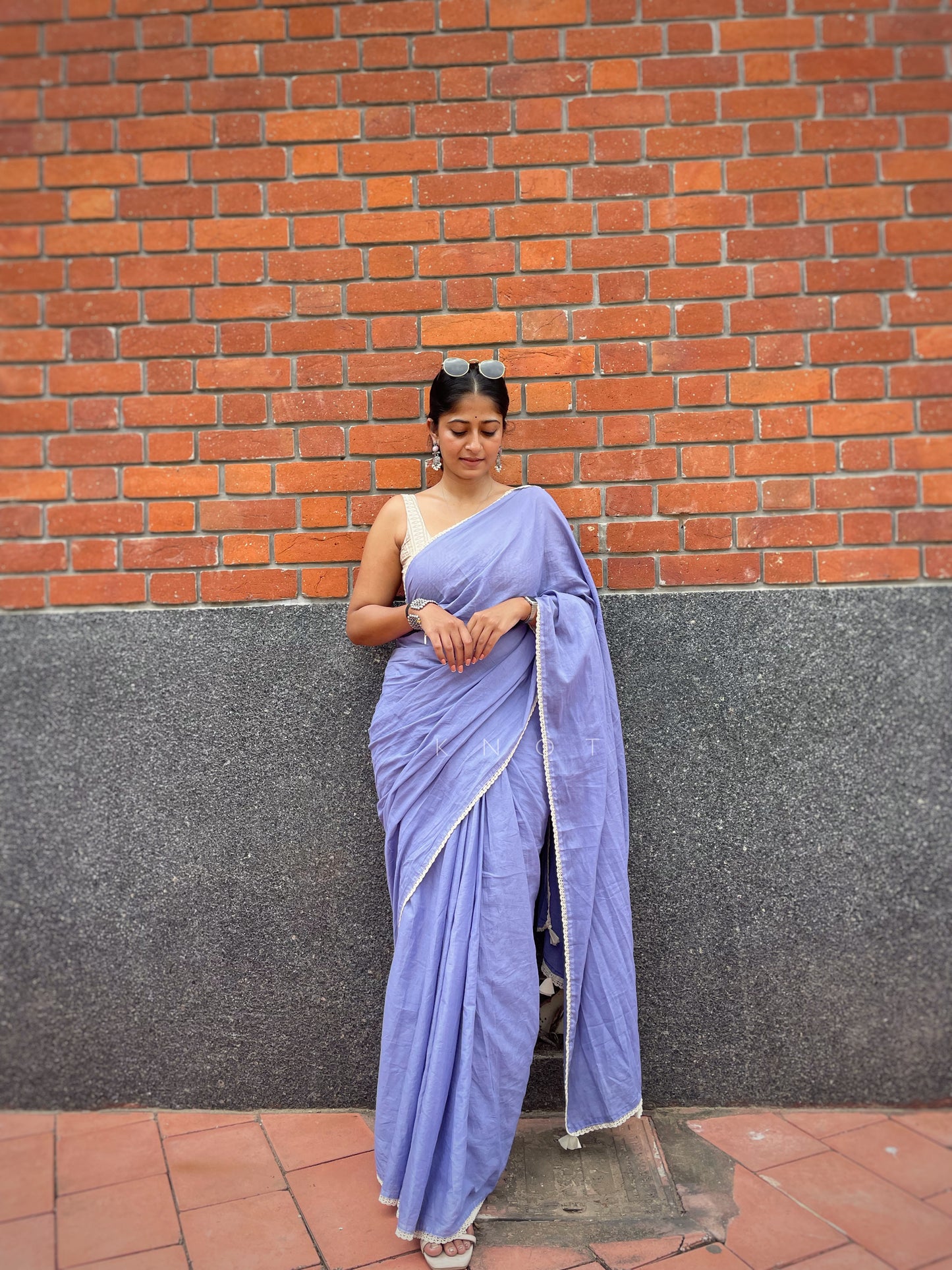 Lavender Saree