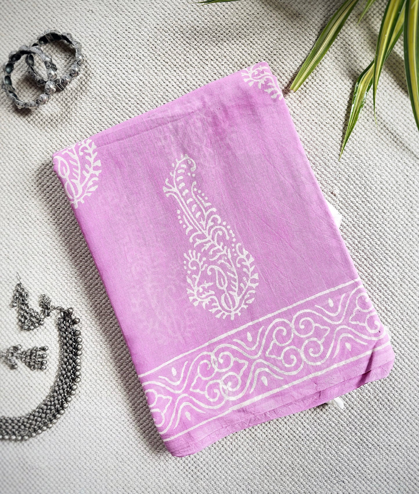 Pink Peony Saree