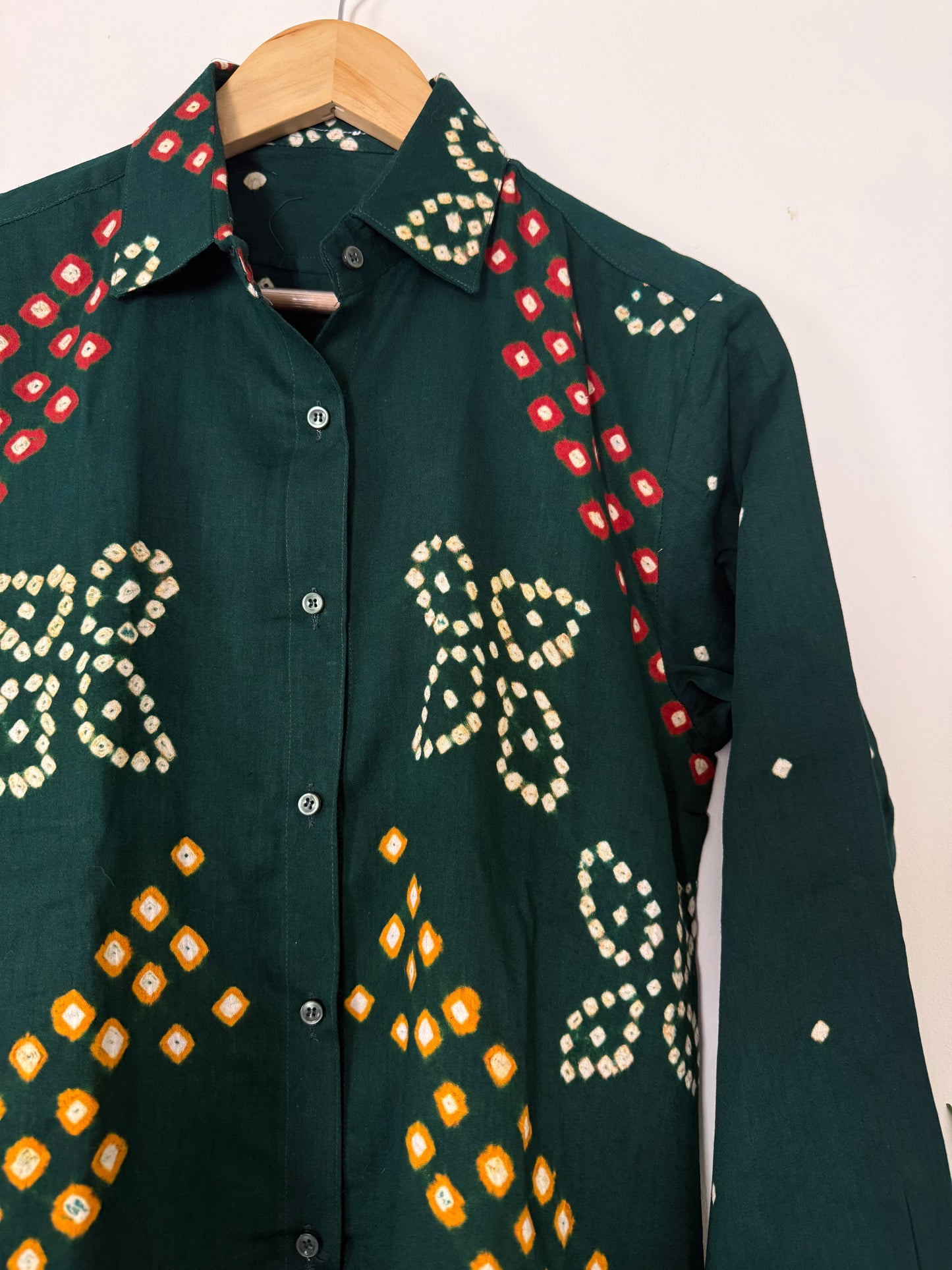 Emerald Bandhani Shirt