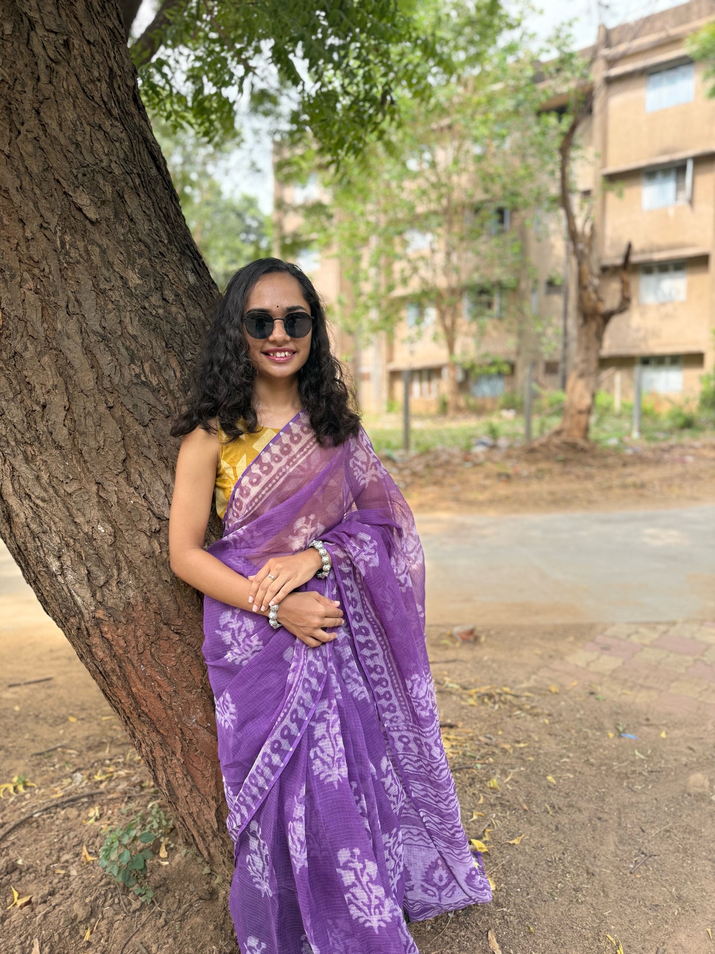Orchid Vines Saree