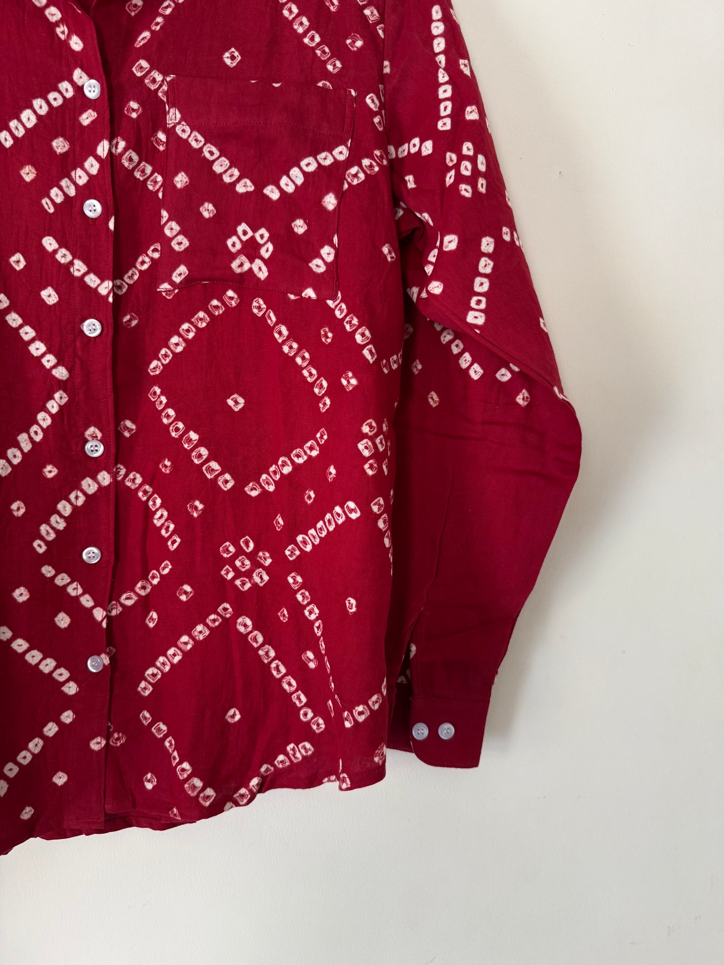 Red Patterned Shirt