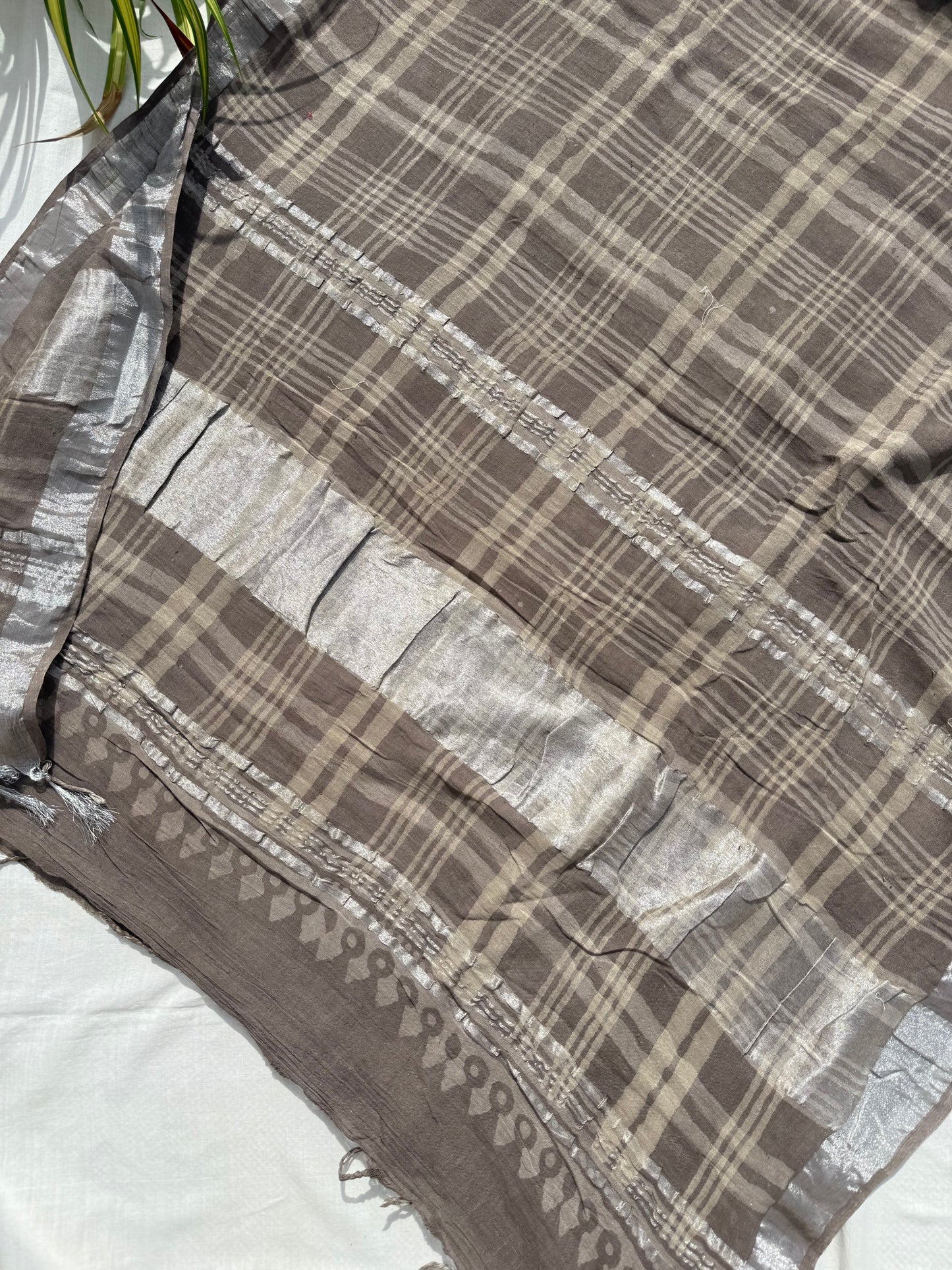 Ash Brick Saree