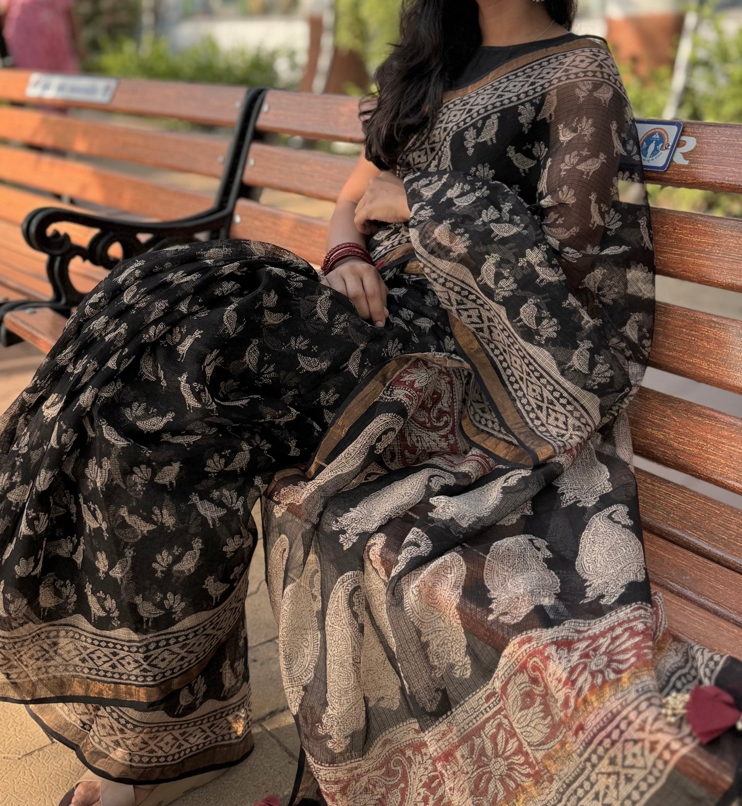 Black Bird Saree