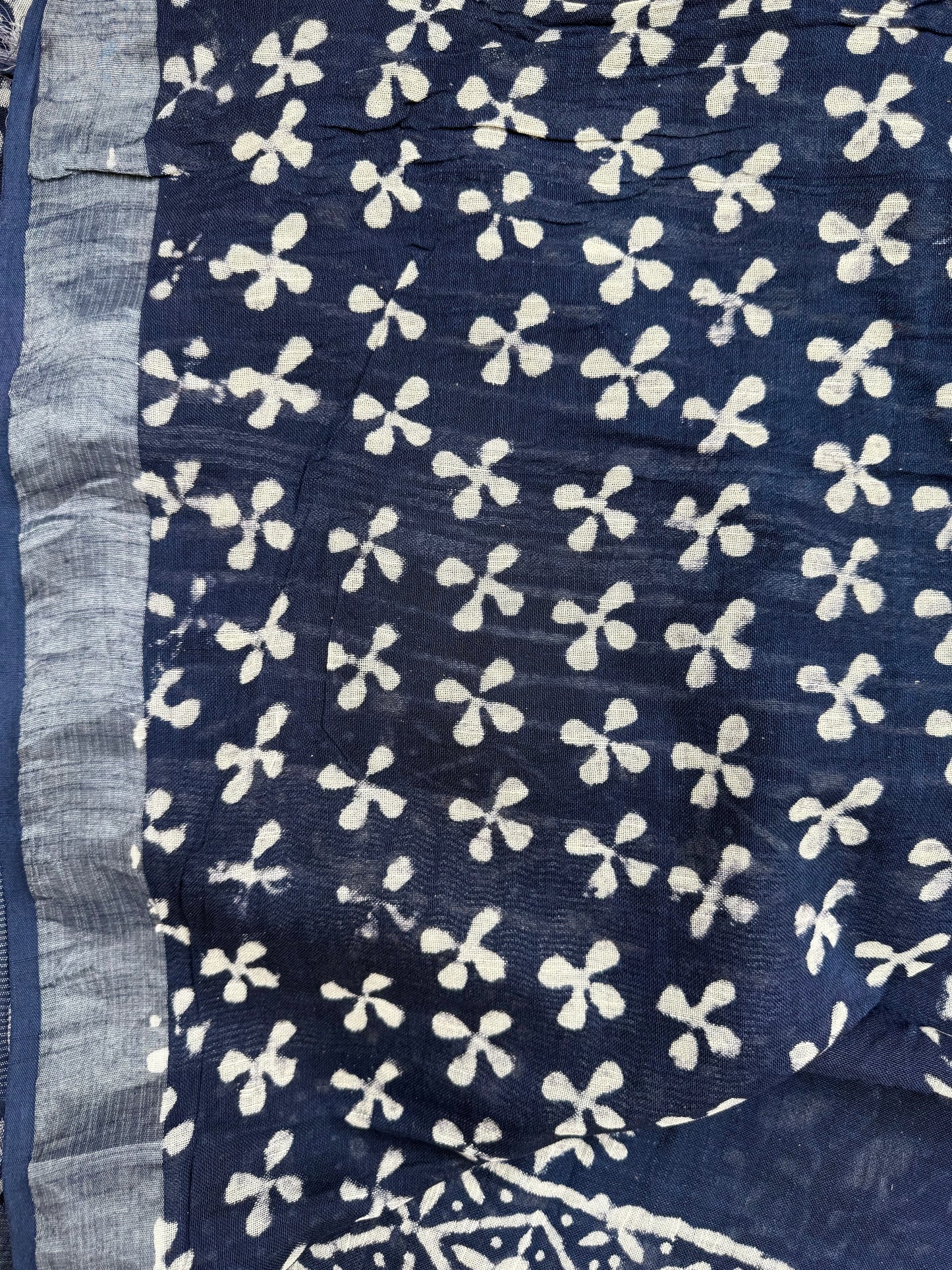 Midnight Paisley Saree