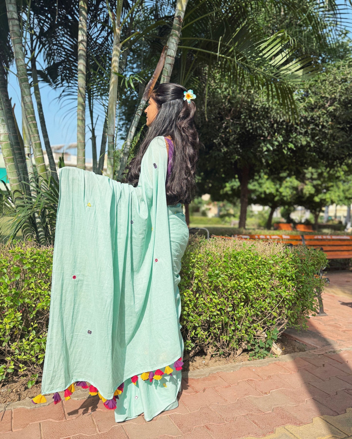 Mint Magic Saree