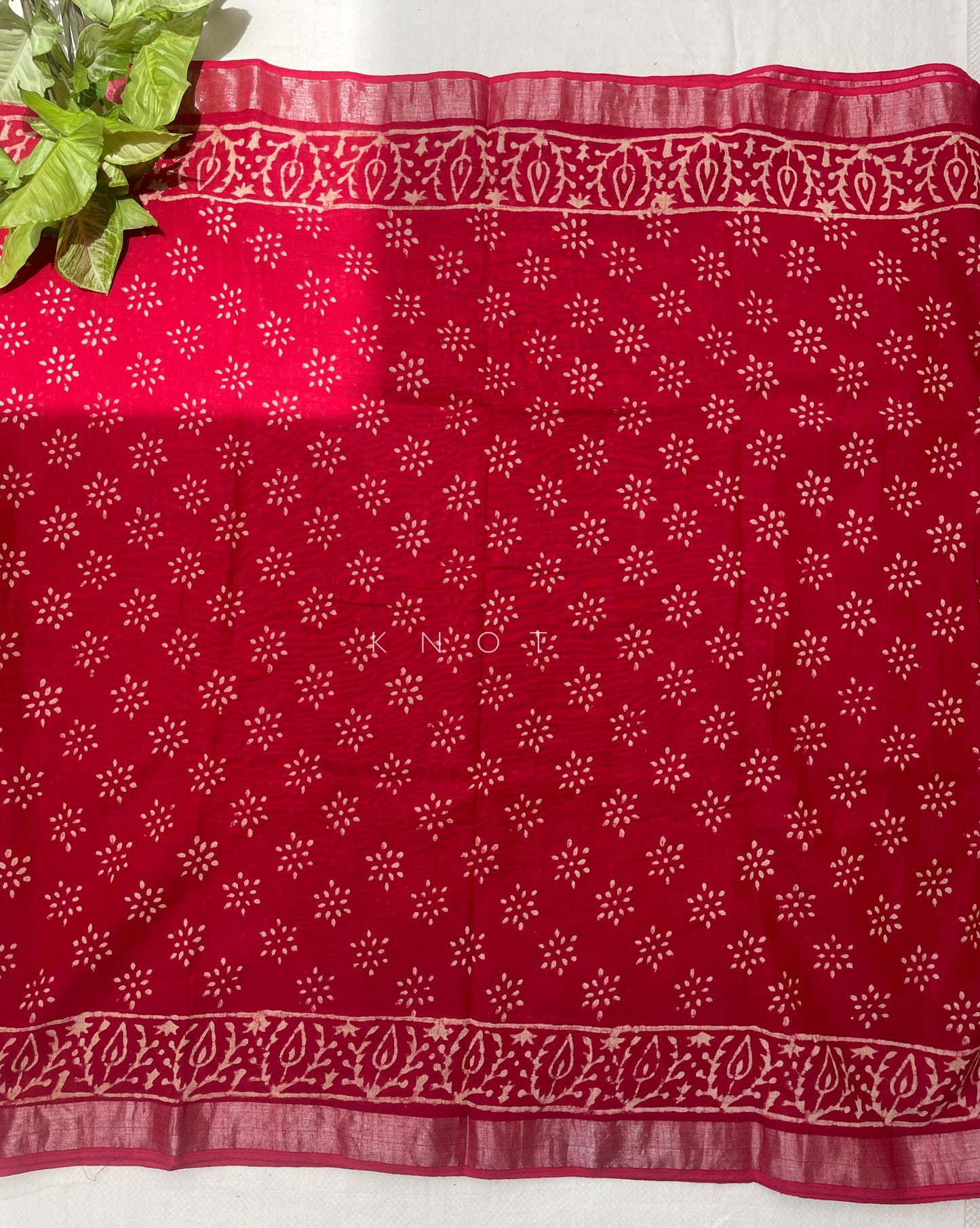 Red Poppy Saree