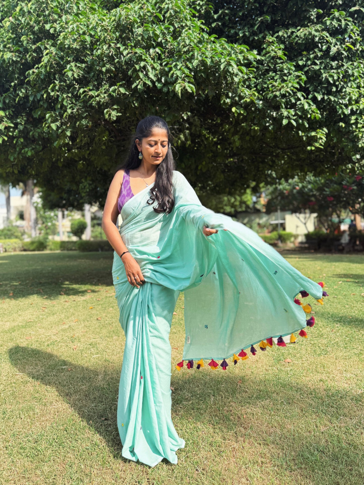 Mint Magic Saree