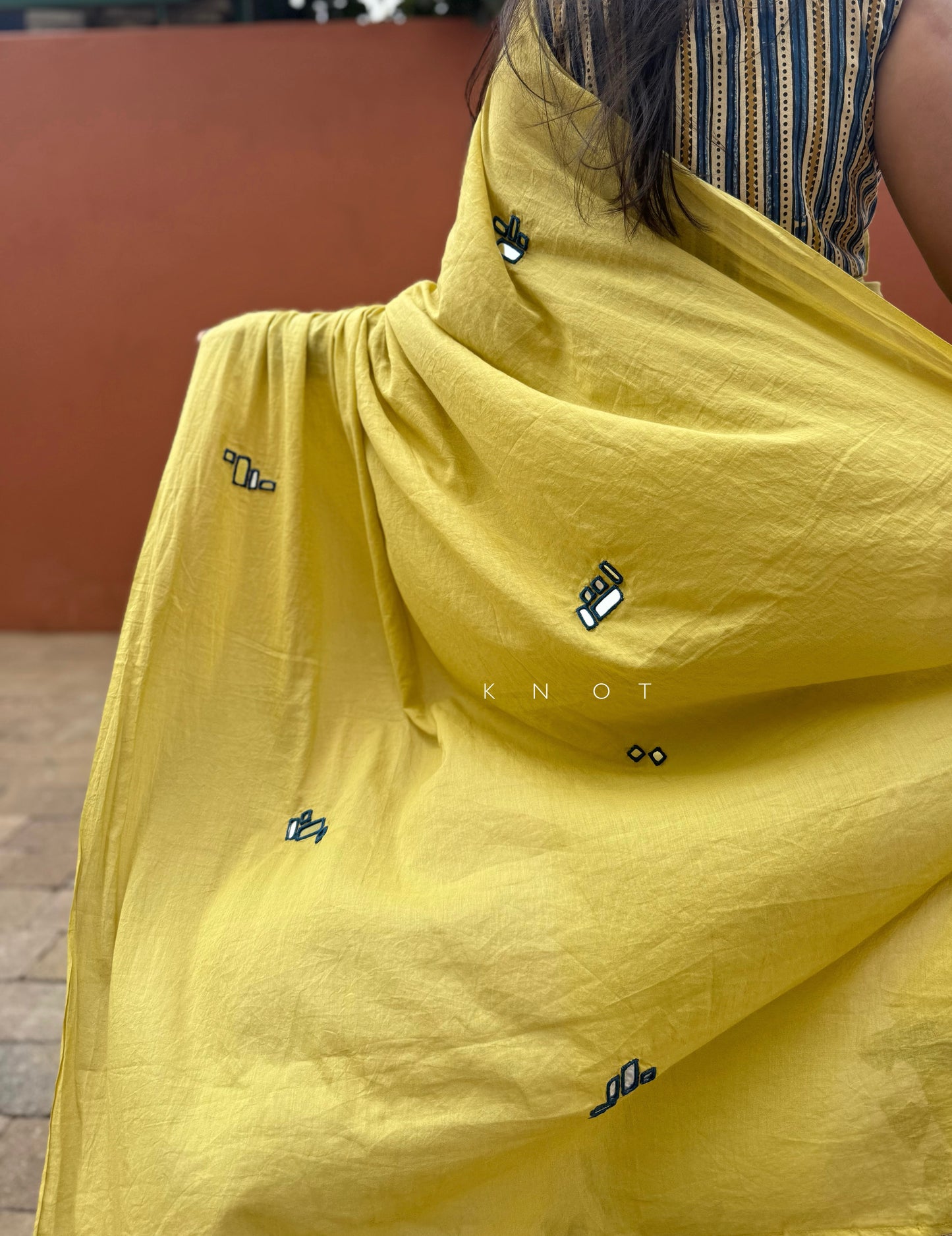 Lime Saree