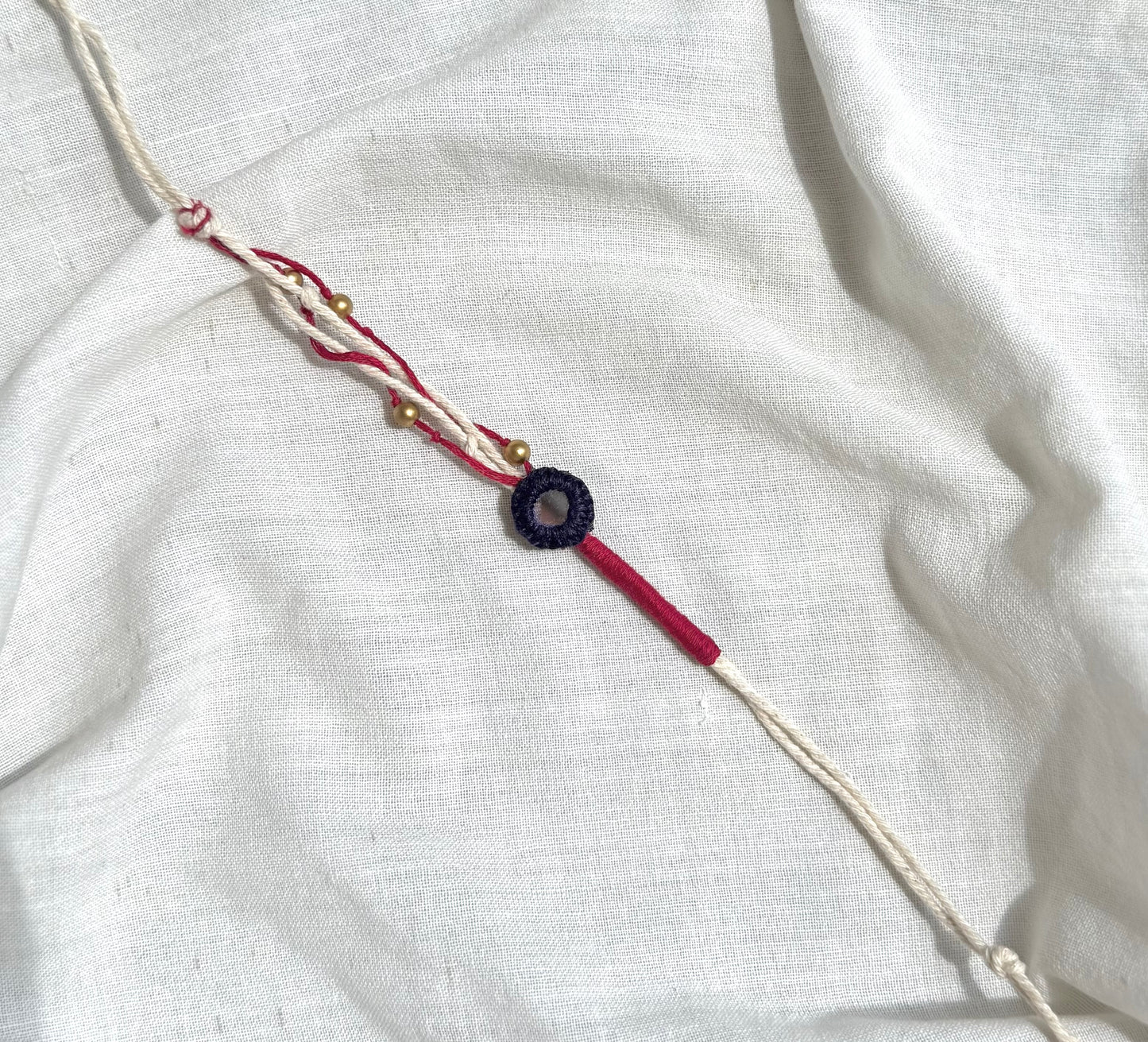 Navy Mirror Rakhi