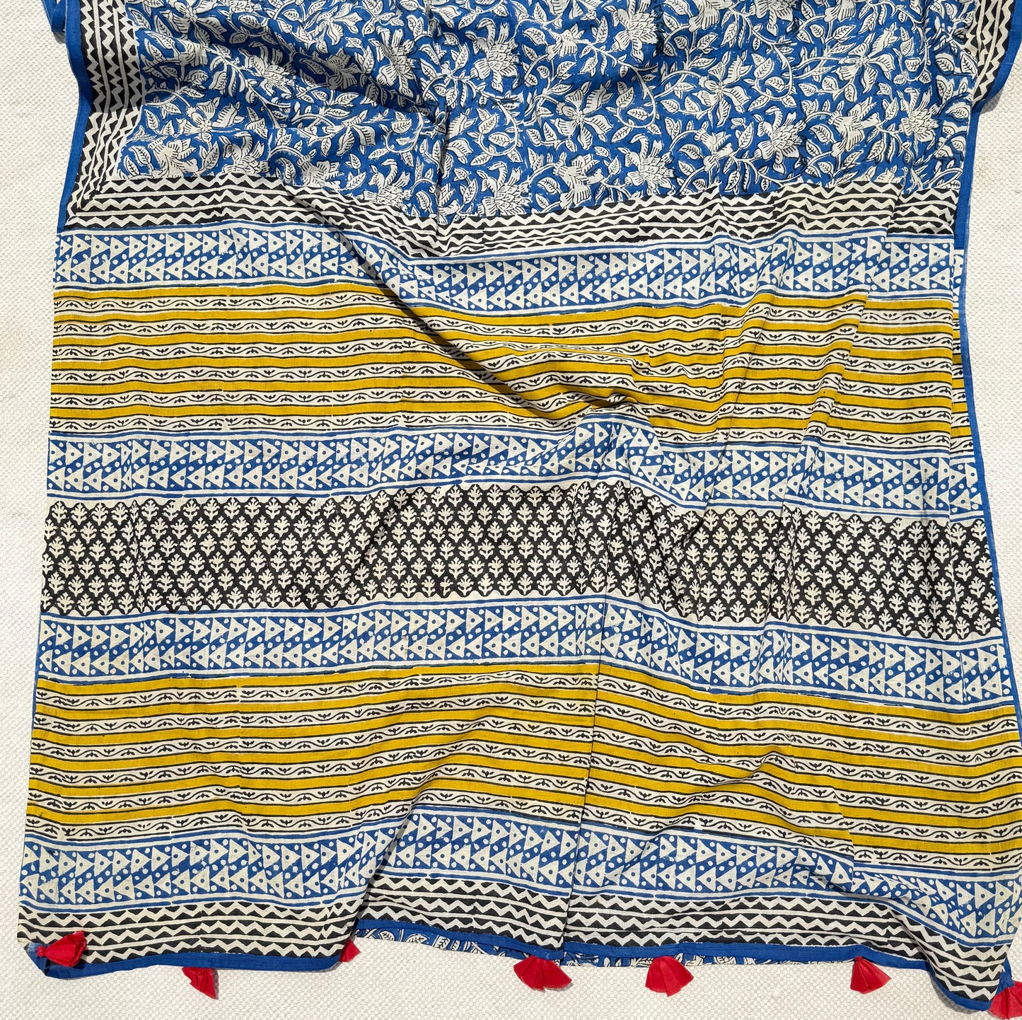 Vintage Carbon Saree