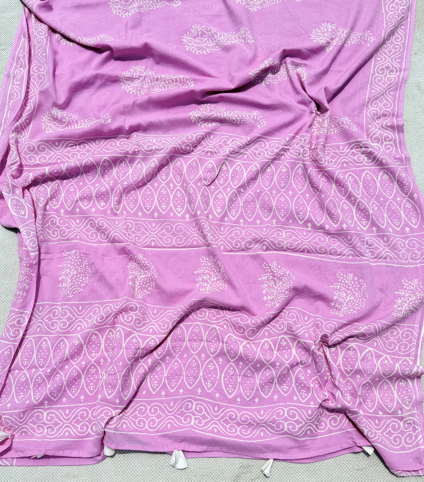 Pink Peony Saree