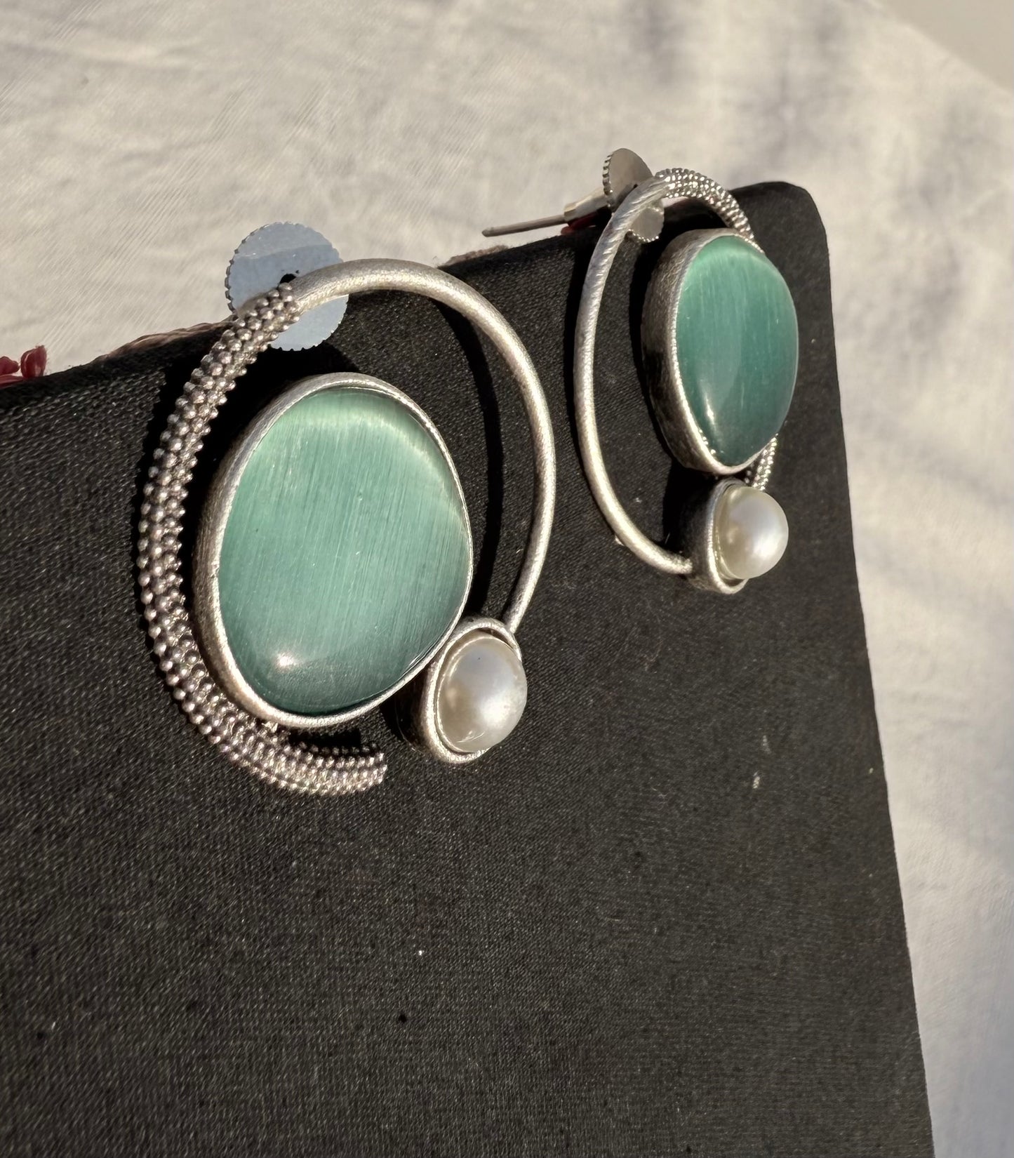 Mint Swirl Earrings