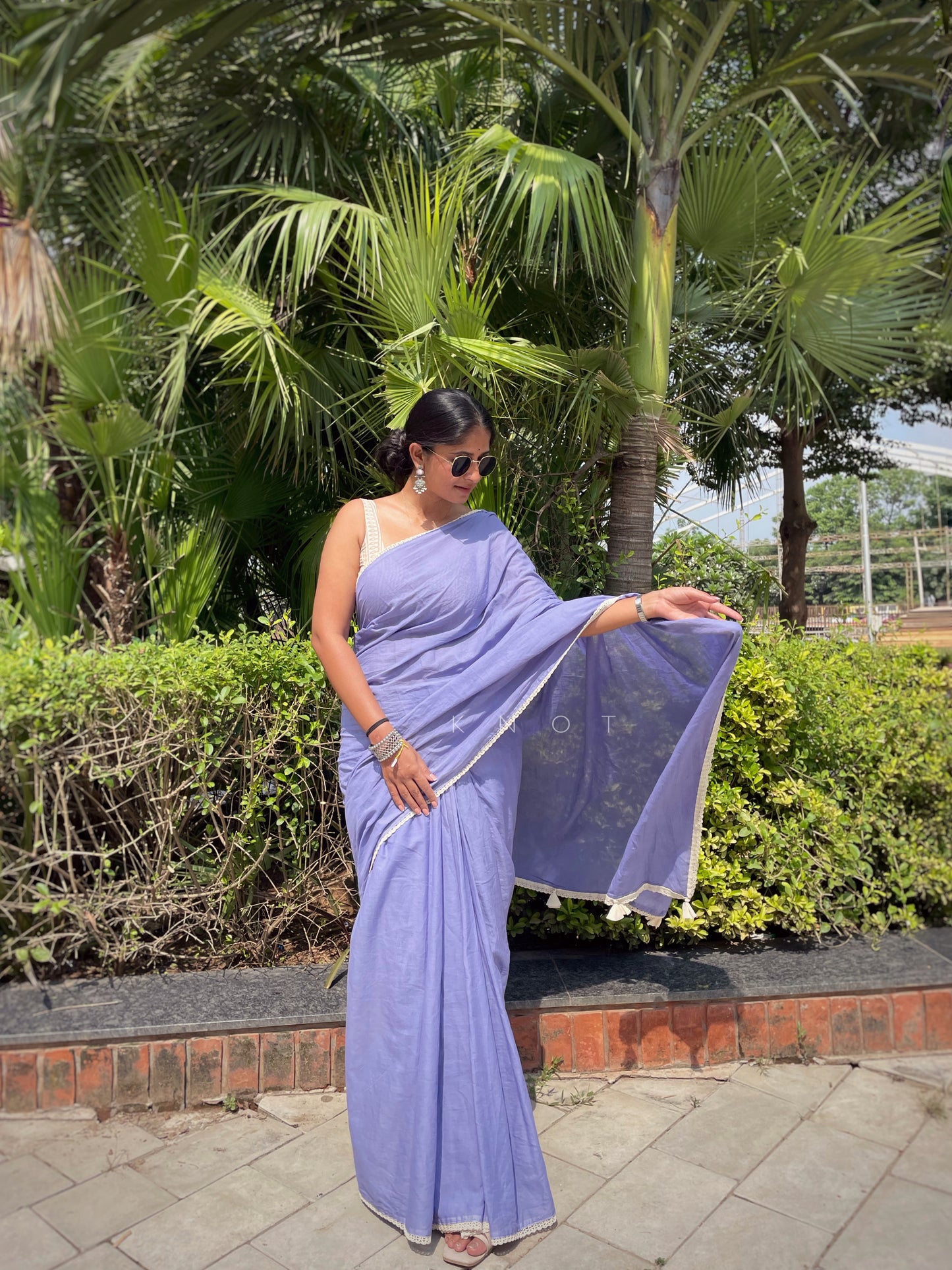 Lavender Saree