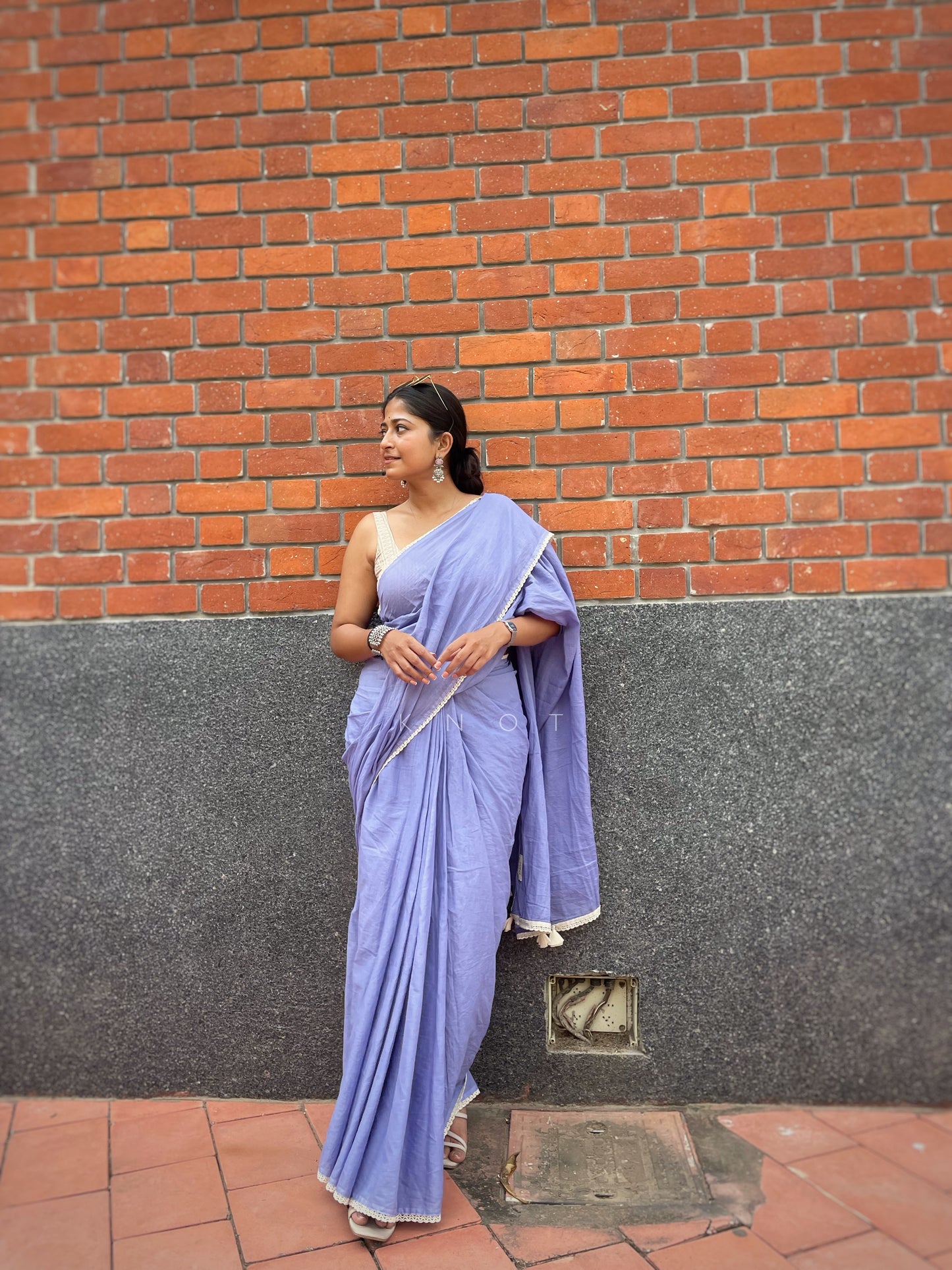 Lavender Saree