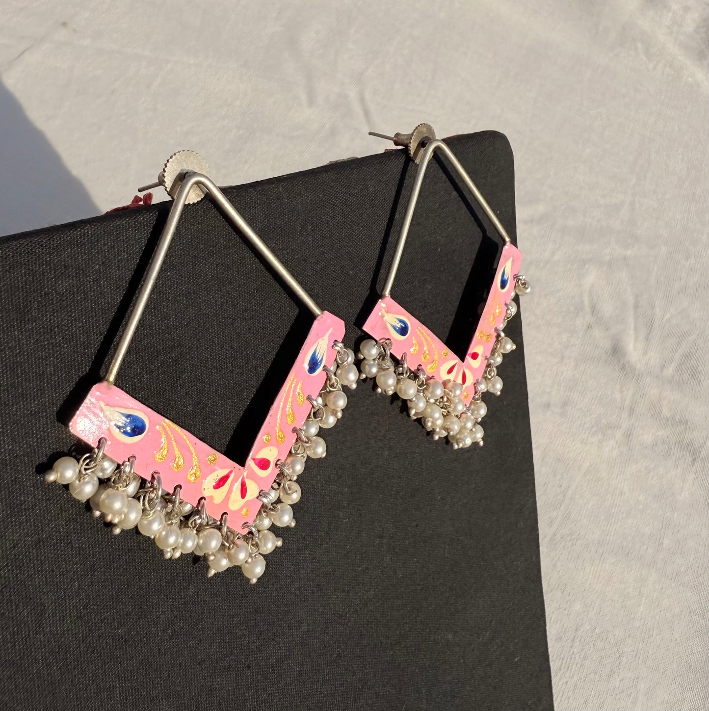 Blush Painted Earrings