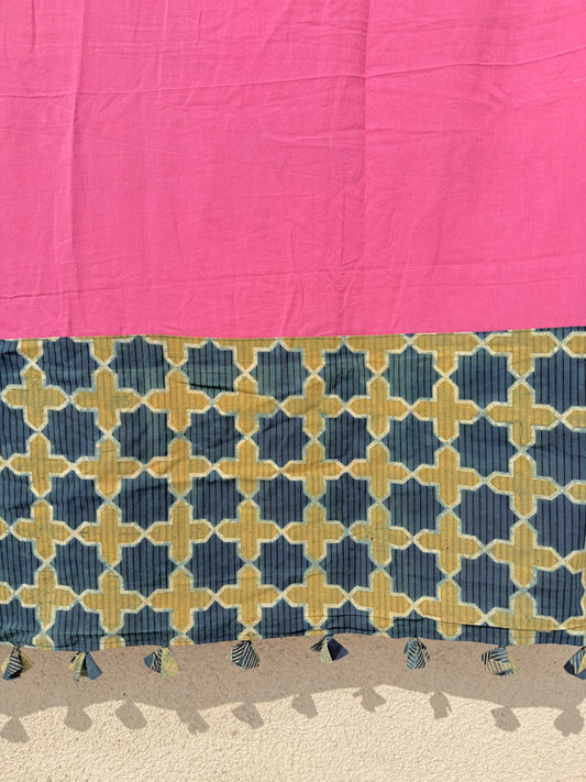 Pink Patchwork Dupatta