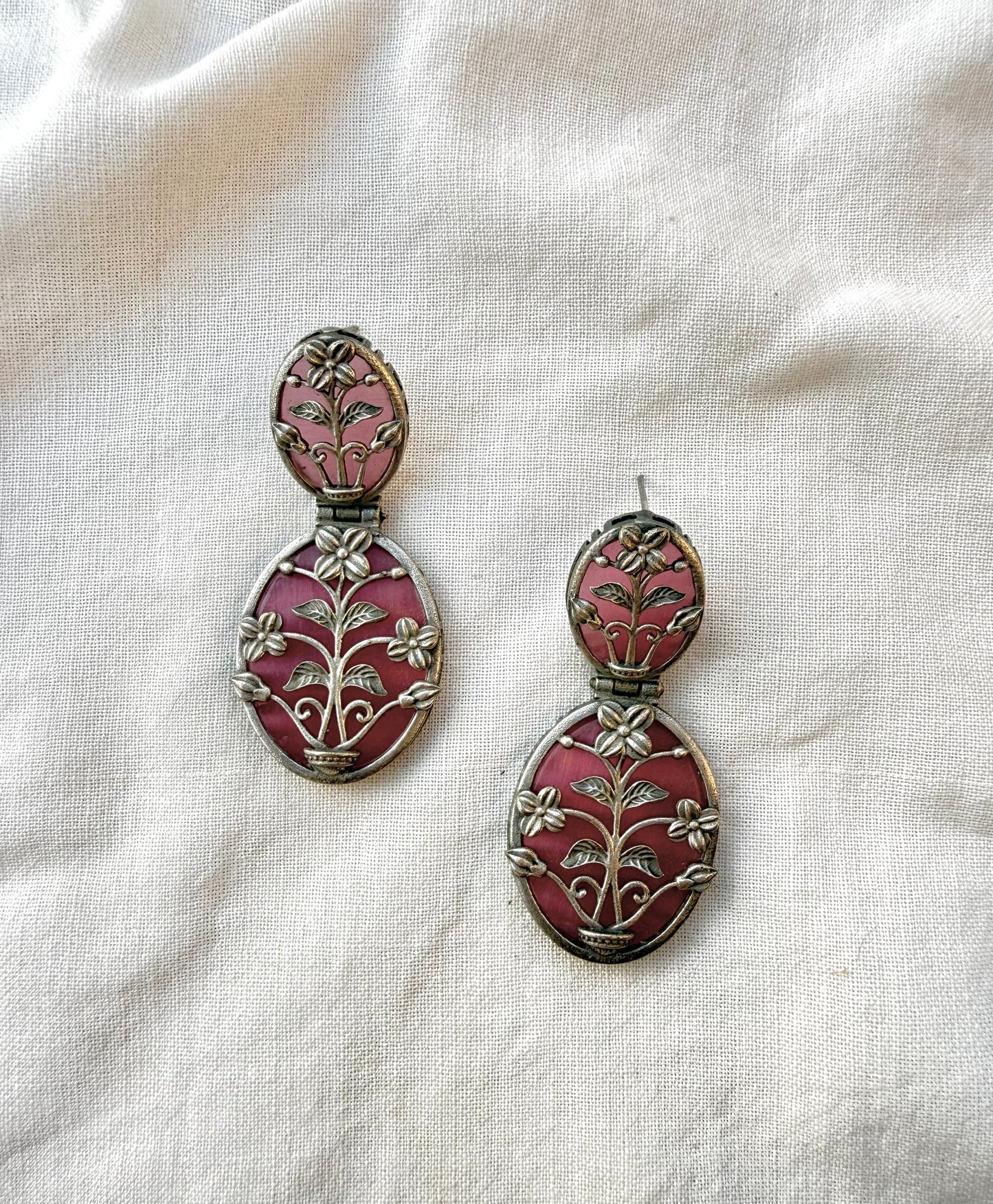 Pink Flora Earrings