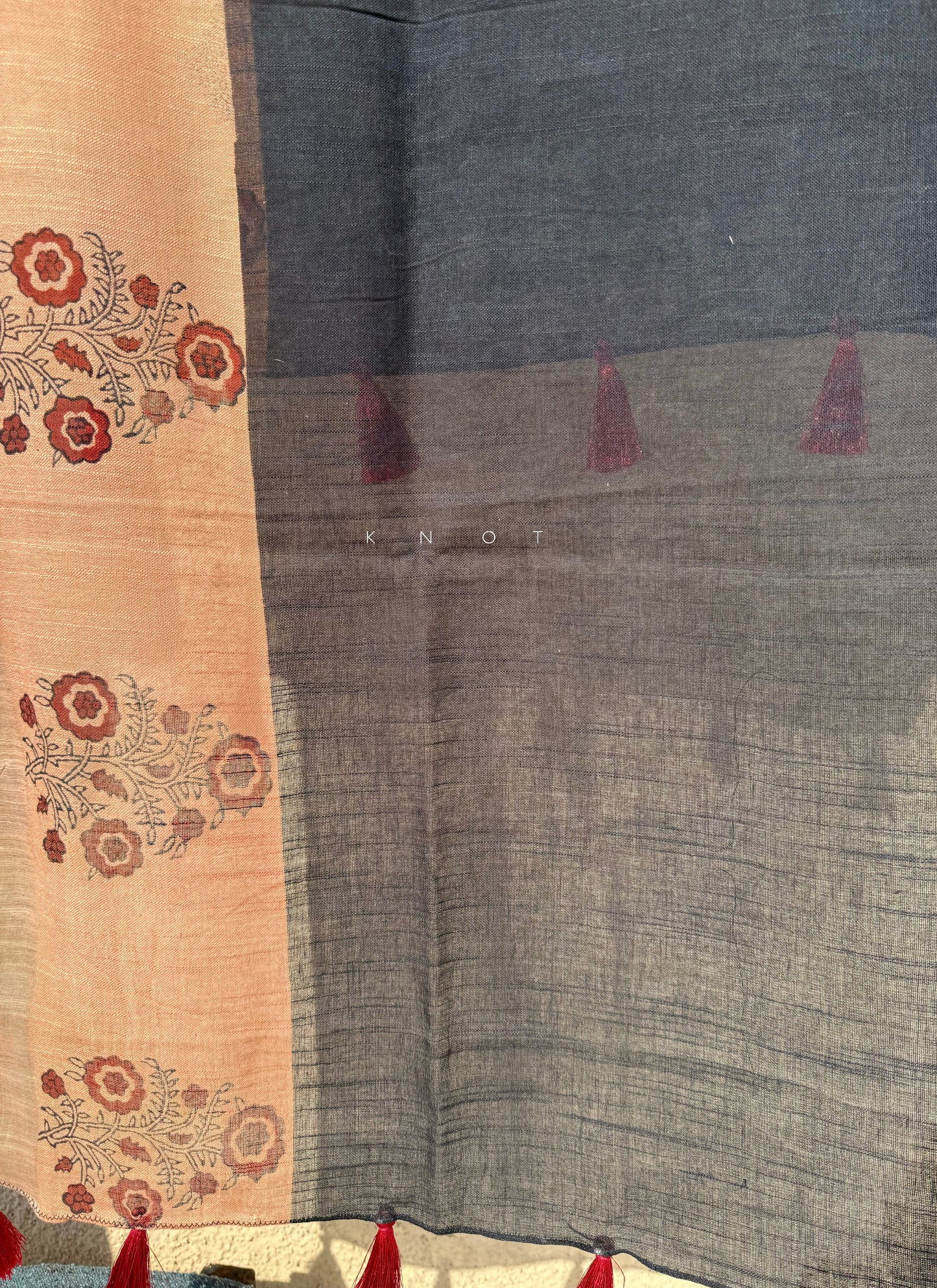 Black Linen Dupatta
