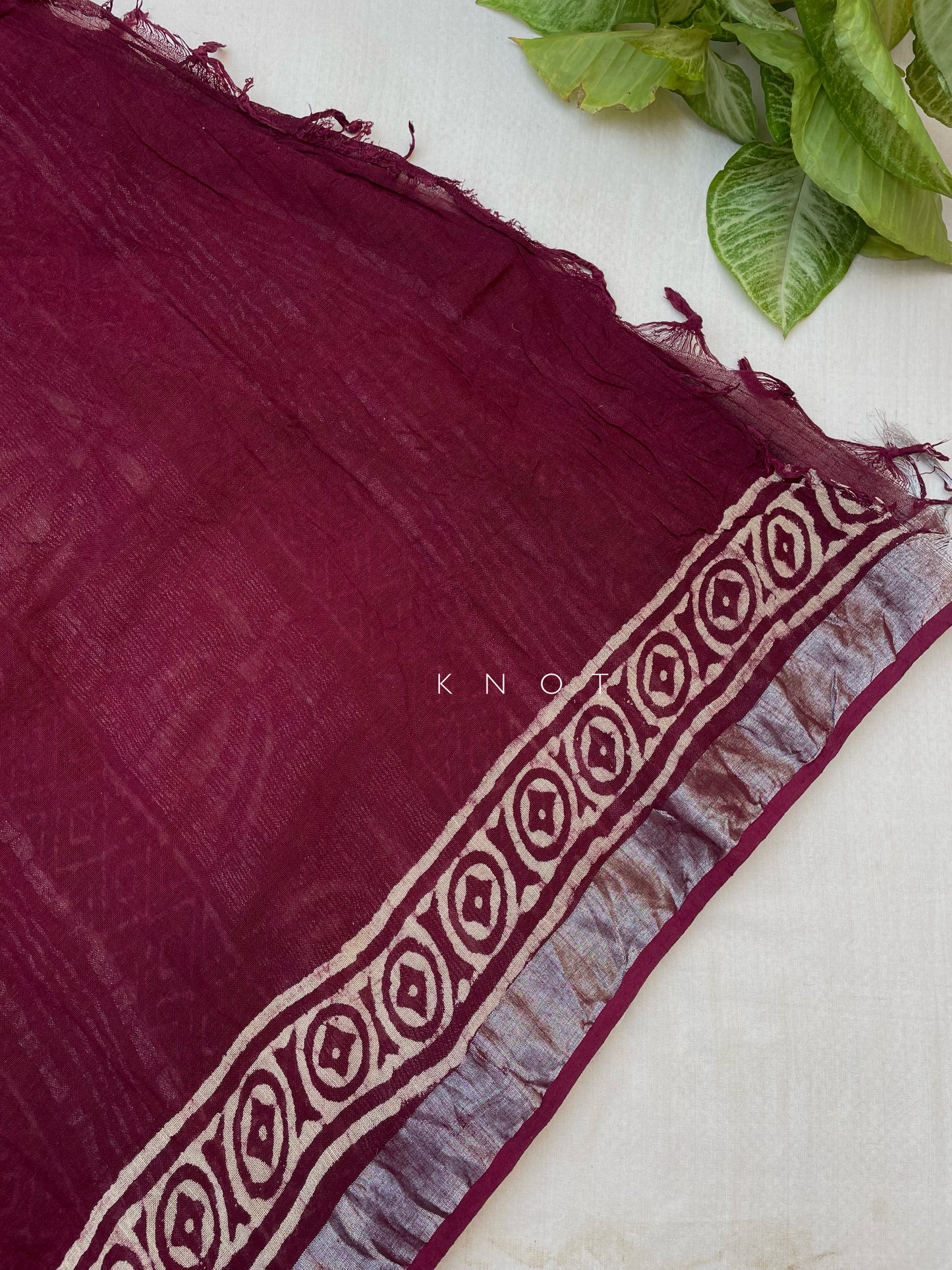 Wine Poppy Saree