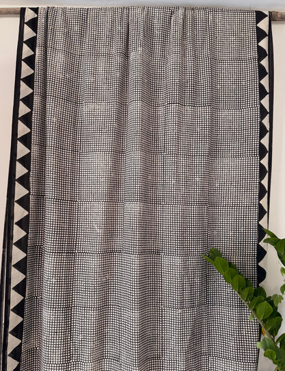 Black Code Saree