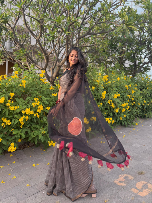 Mystic Stripe  Saree