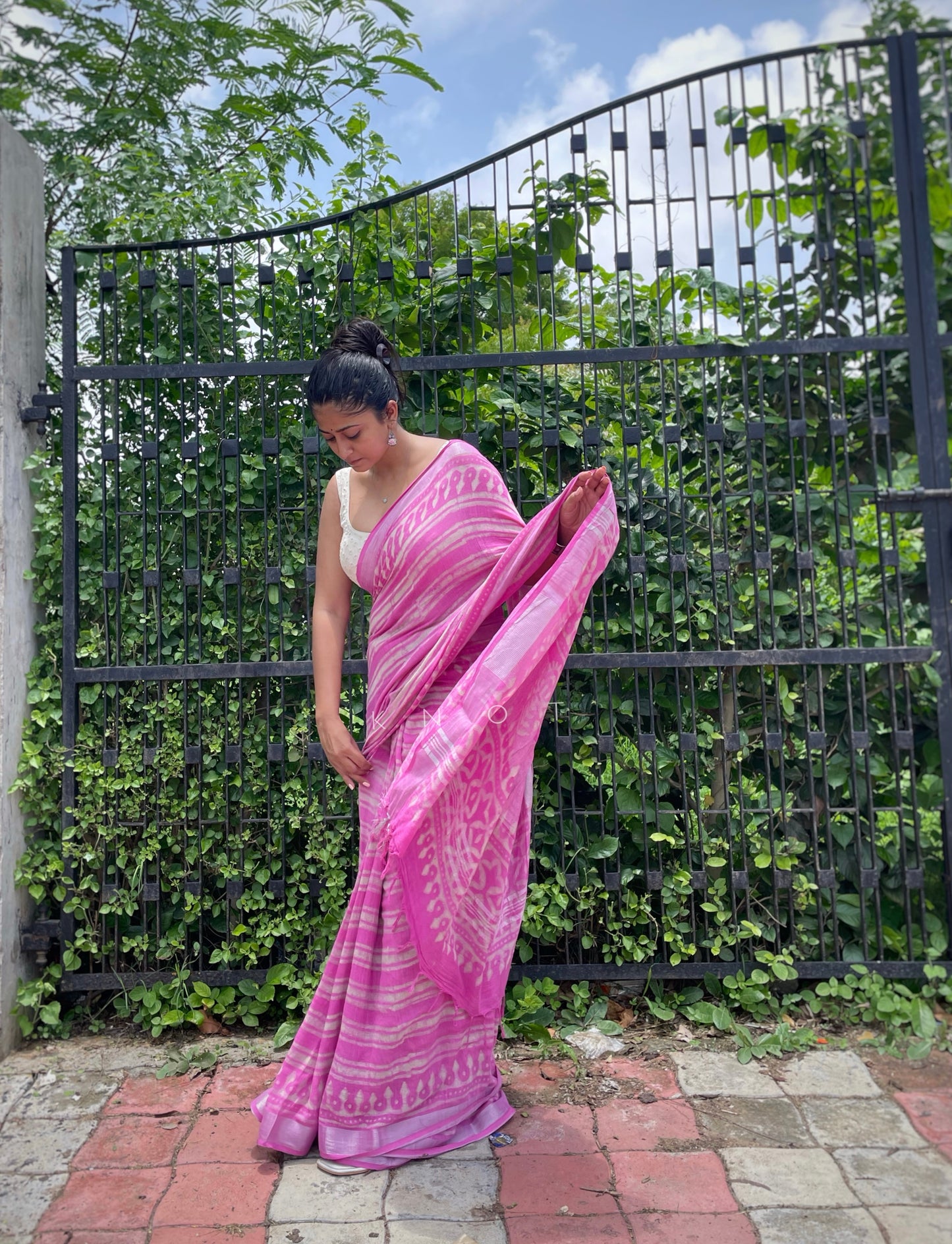 Wineberry Saree