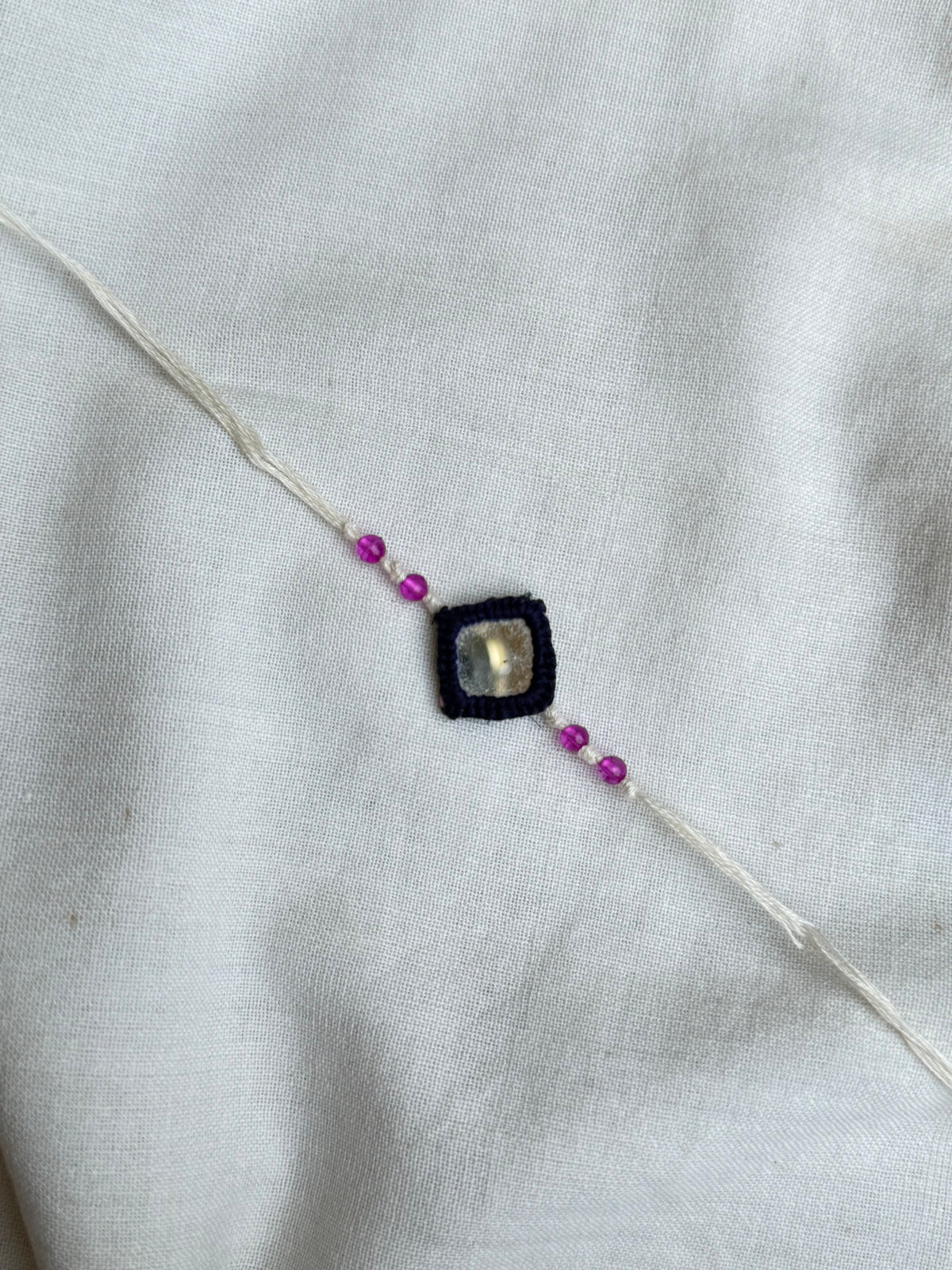 Navy Mirror Rakhi