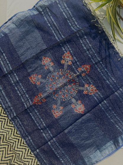 Royal Chevron Saree