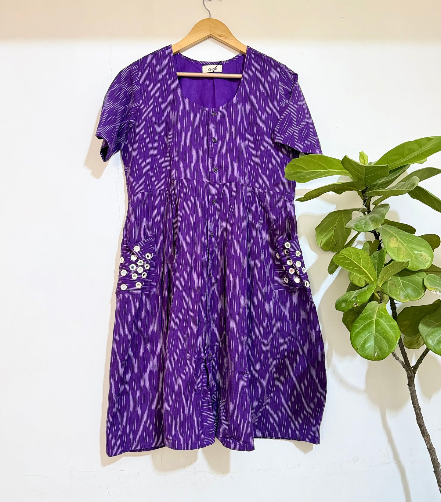 Purple Pocket Dress