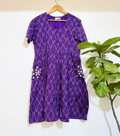 Purple Pocket Dress