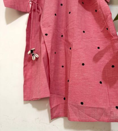 Coral Polka Kurta