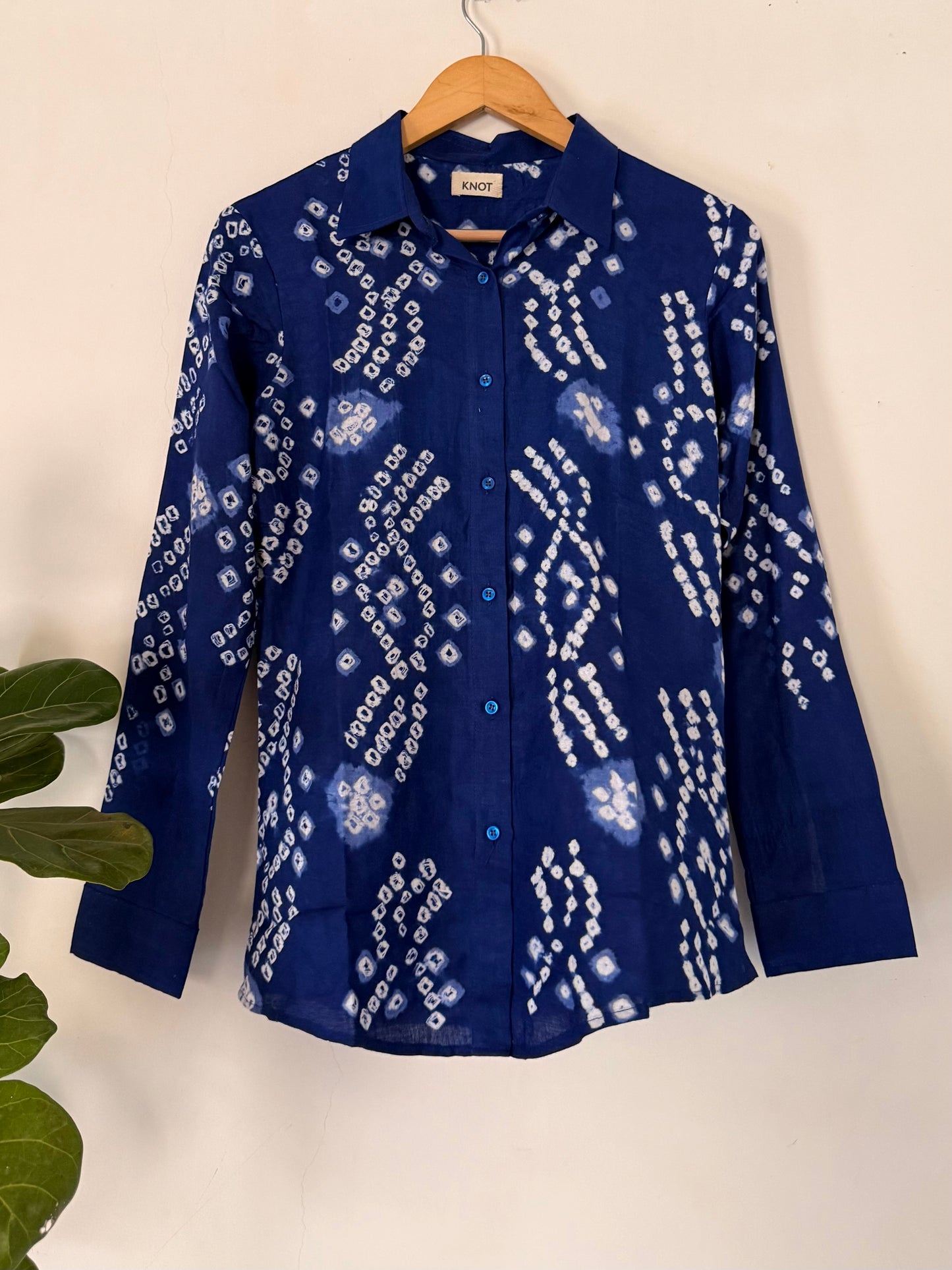 Blue Patterned Shirt