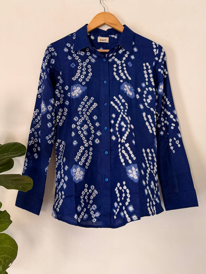 Blue Patterned Shirt