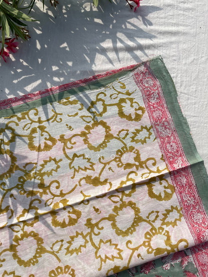 Mint Blossom Saree