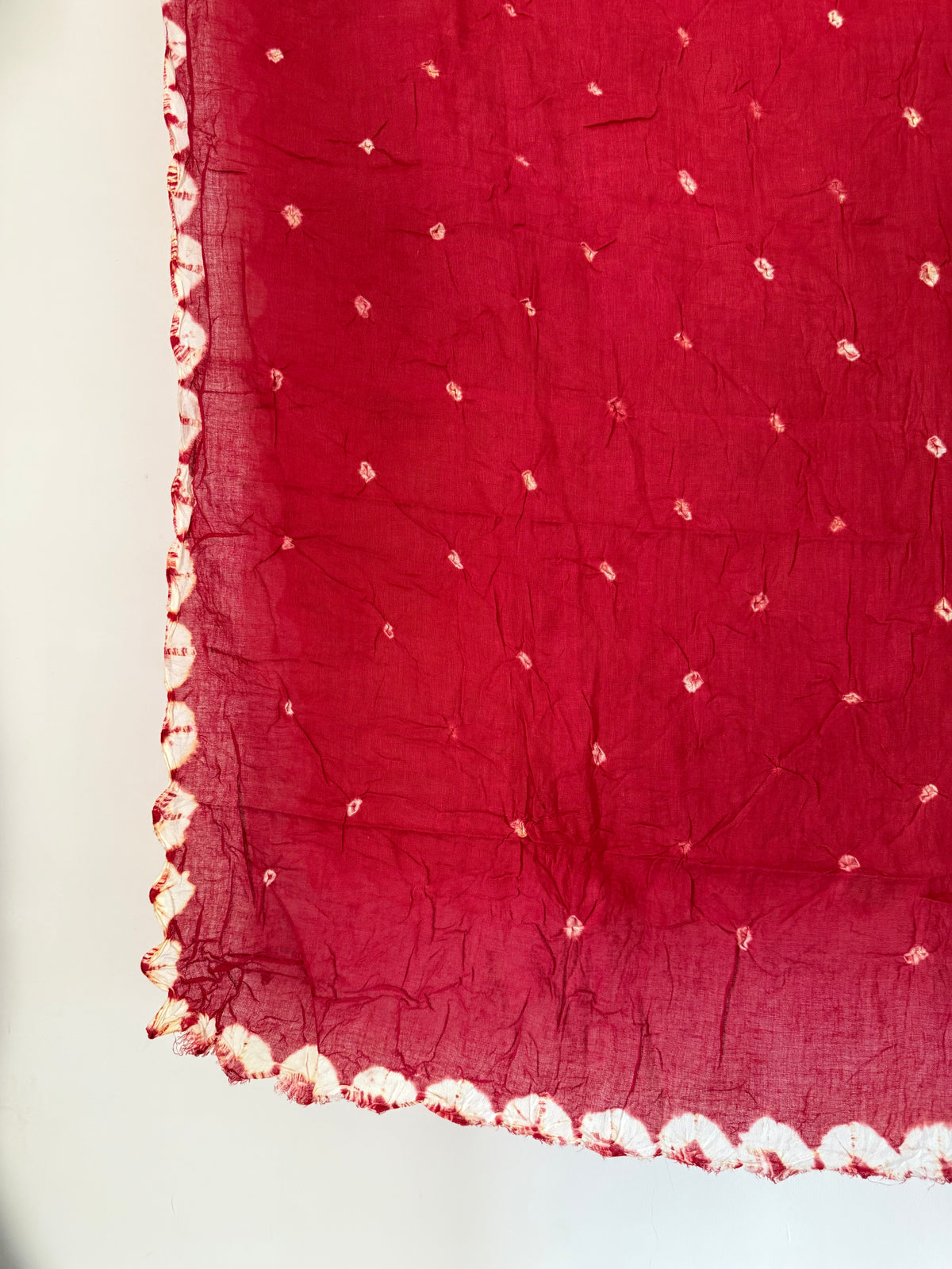 Red Bandhani Dupatta