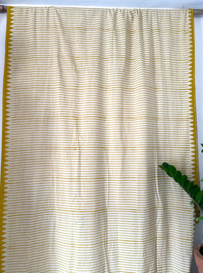 Beige Stripe Saree